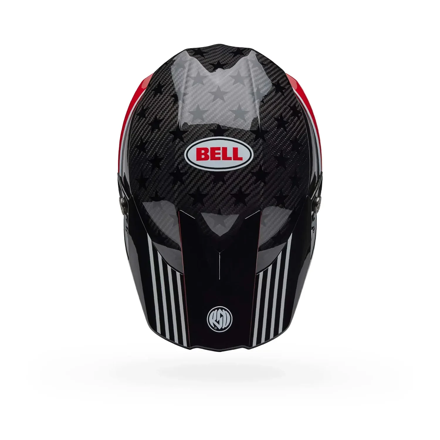 Bell Moto-10 Spherical RSD Old Glory Gloss White/Red/Blue Helmet - Image 5