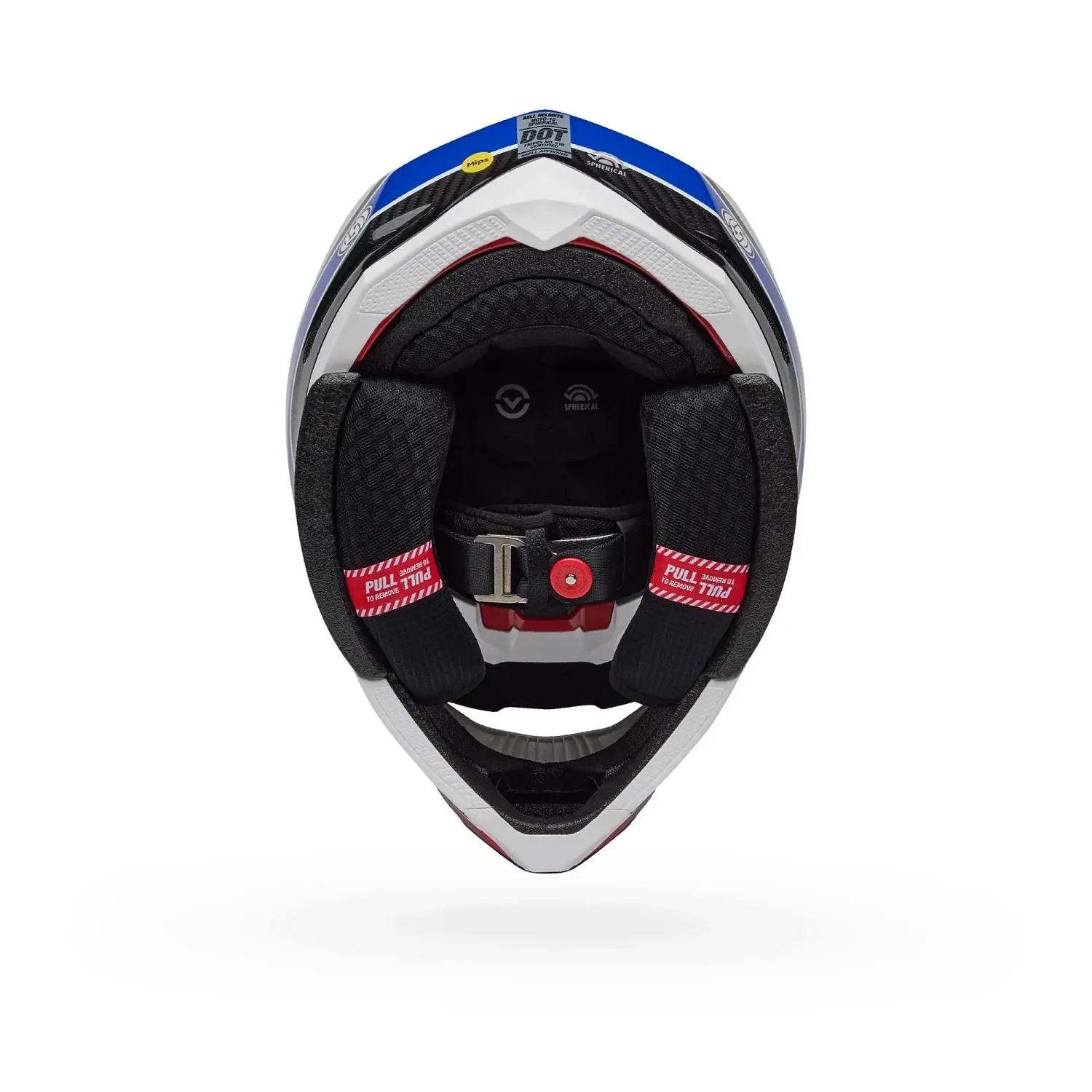 Bell Moto-10 Spherical RSD Old Glory Gloss White/Red/Blue Helmet - Image 6