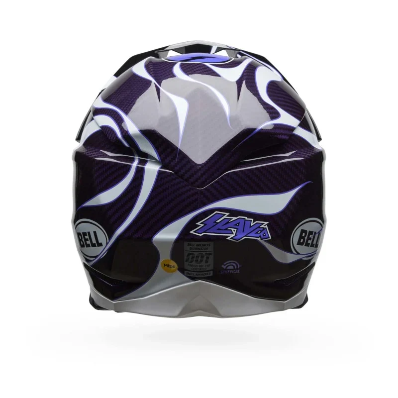 Bell Moto-10 Spherical SlayCo Limited Edition Gloss Black/White Helmet - Image 4