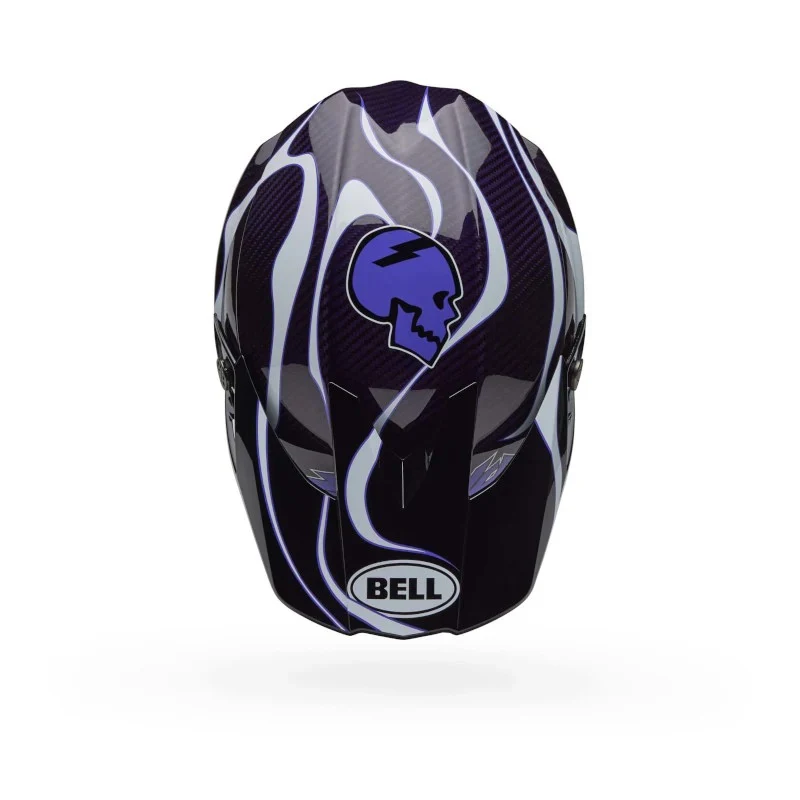 Bell Moto-10 Spherical SlayCo Limited Edition Gloss Black/White Helmet - Image 5