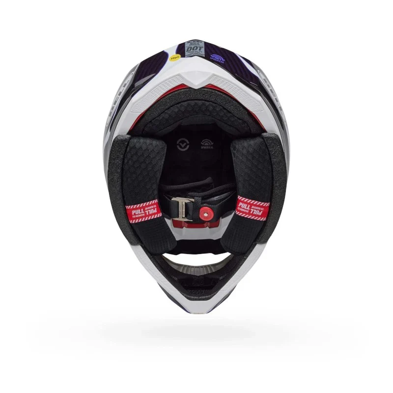 Bell Moto-10 Spherical SlayCo Limited Edition Gloss Black/White Helmet - Image 6