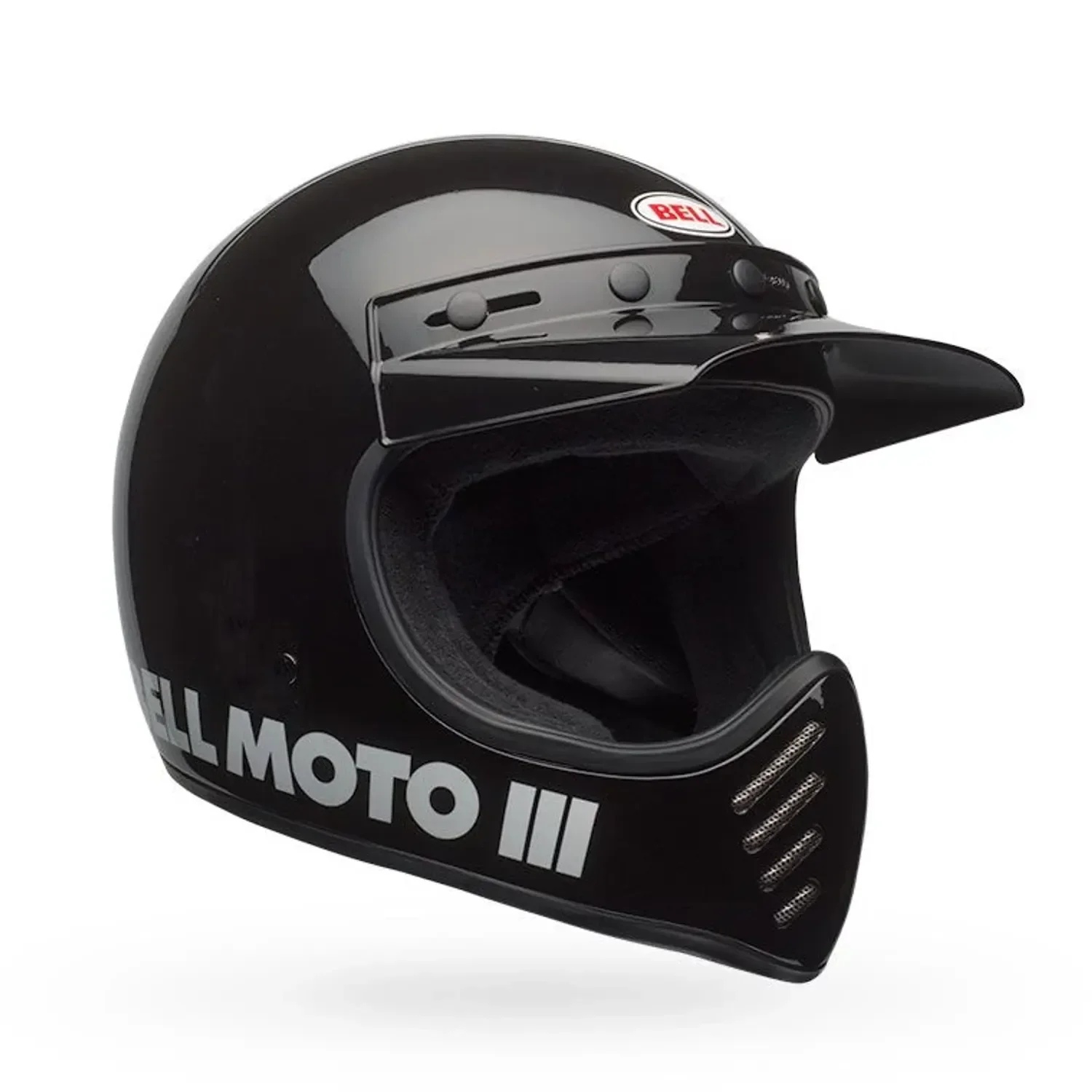 Bell Moto-3 Classic Gloss Black Helmet - Image 2