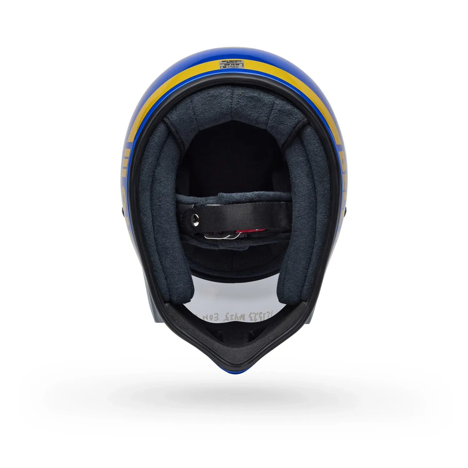 Bell Moto-3 Classic Gloss Blue Helmet - Image 6