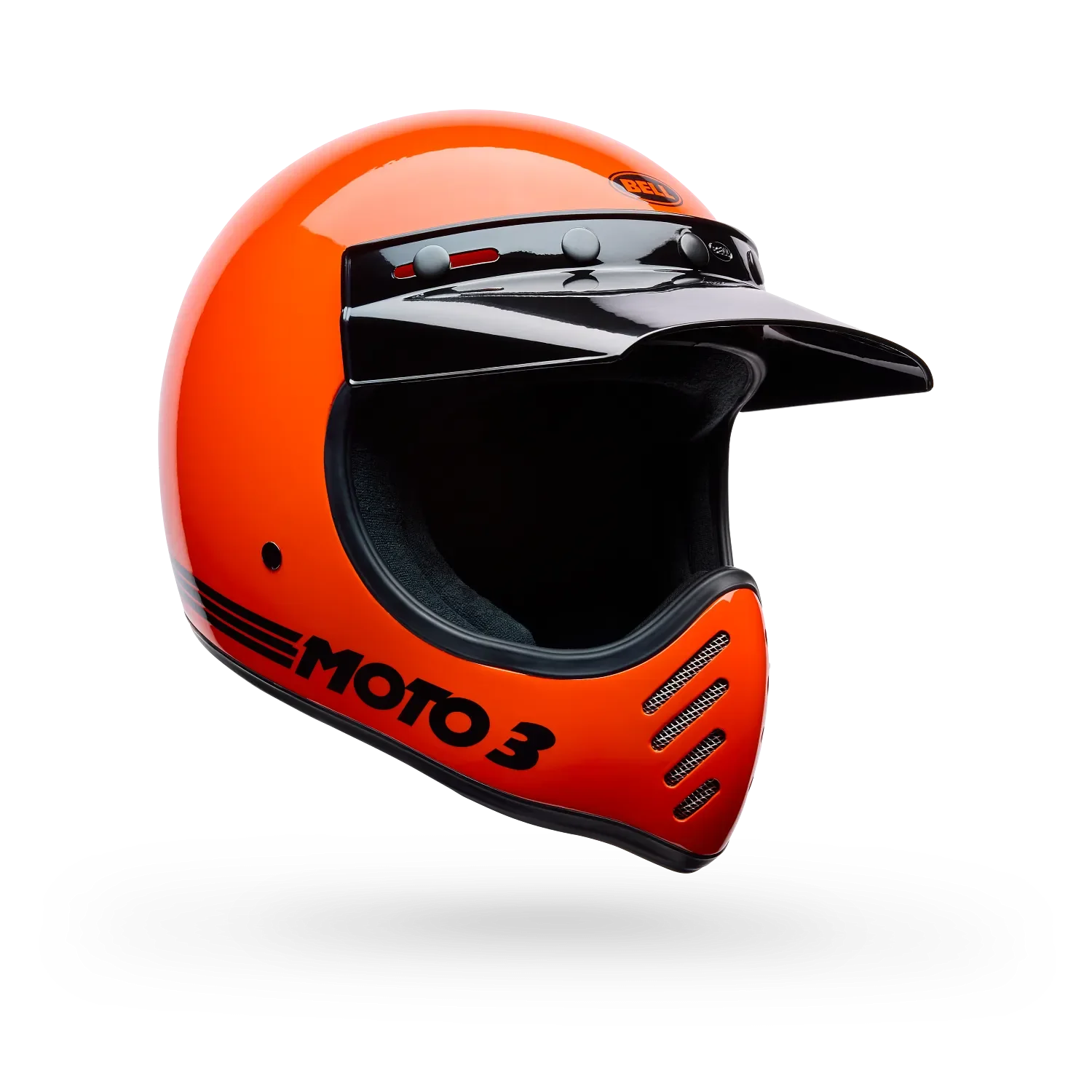 Bell Moto-3 Classic Orange Helmet - Image 2