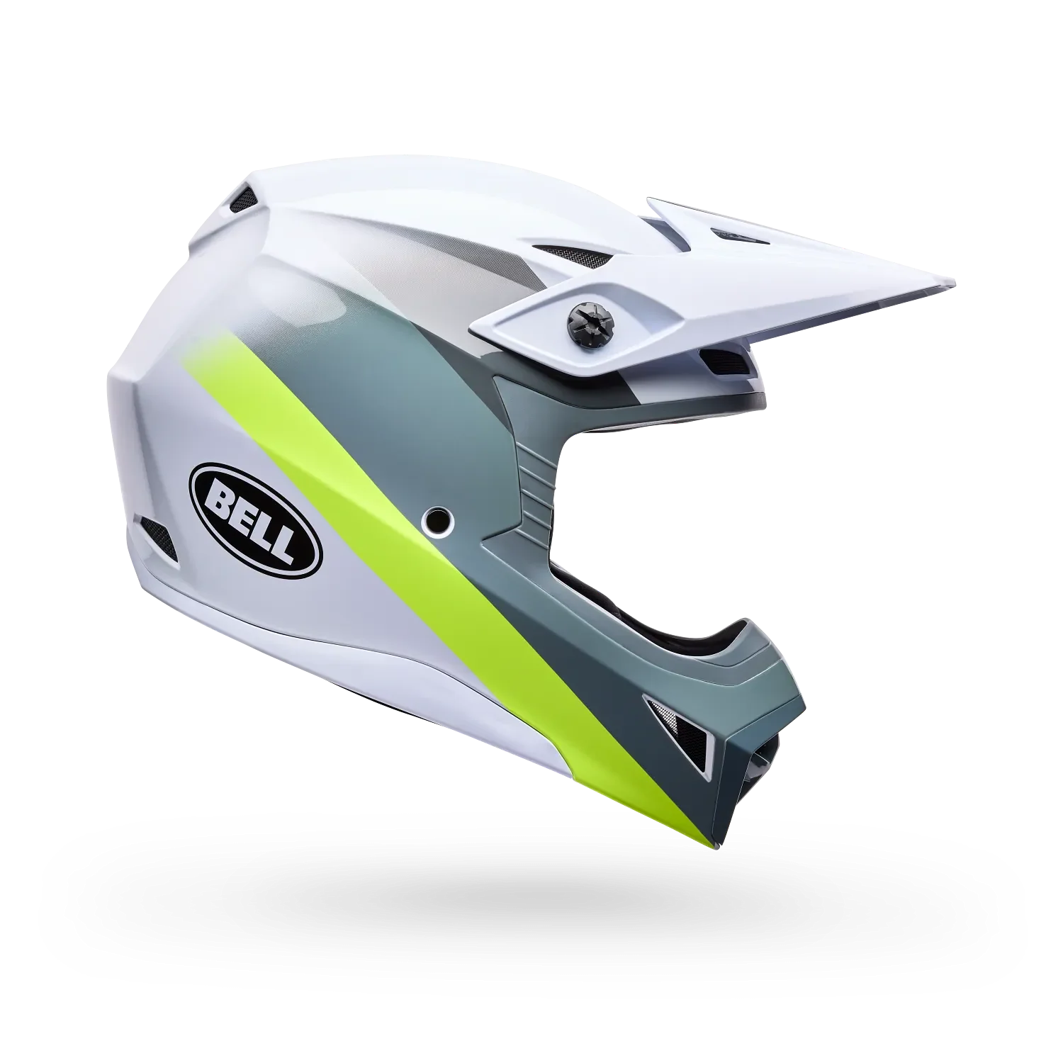 Bell MX-10 Mips Aviator Matte White/Green Helmet