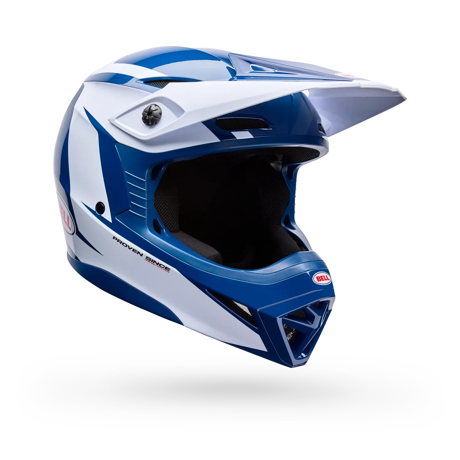 Bell MX-10 Mips Talon Gloss Blue/White Helmet - Image 2