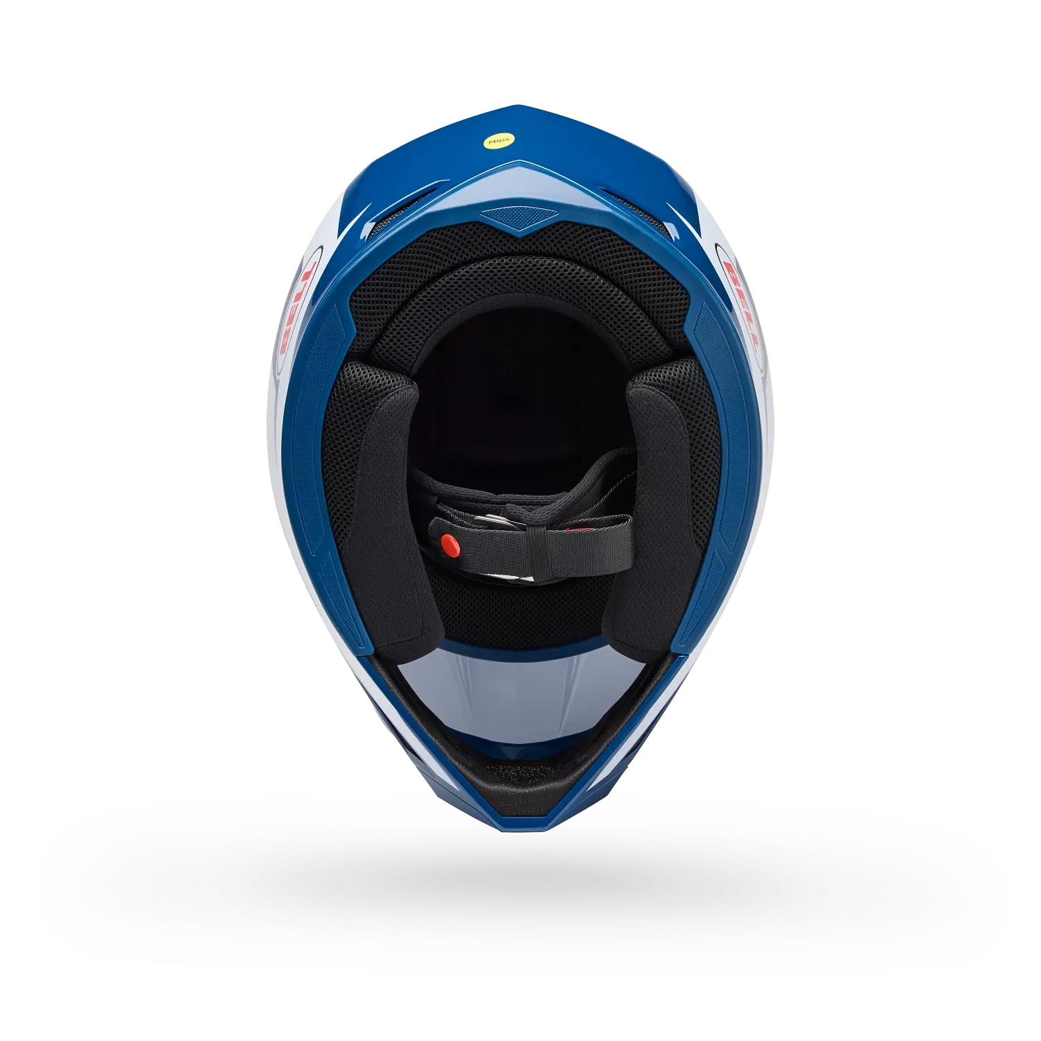 Bell MX-10 Mips Talon Gloss Blue/White Youth Helmet - Image 6