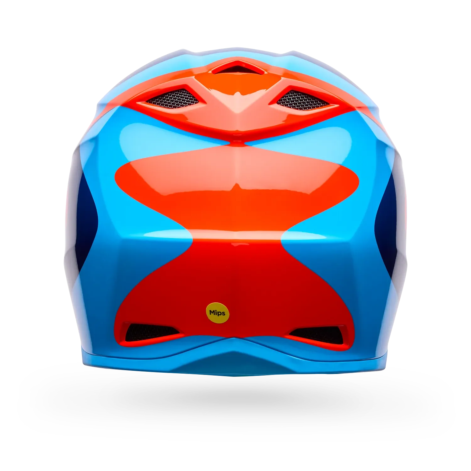 Bell MX-10 Mips Wave Gloss Orange/Blue Youth Helmet - Image 4