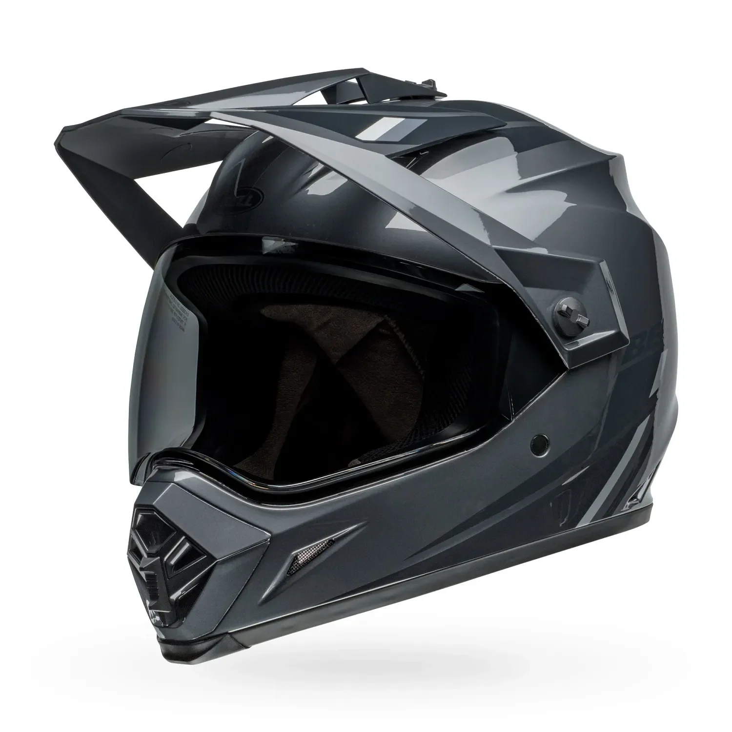 Bell MX-9 Adventure Mips Alpine Gloss Charcoal/Silver Helmet - Image 4