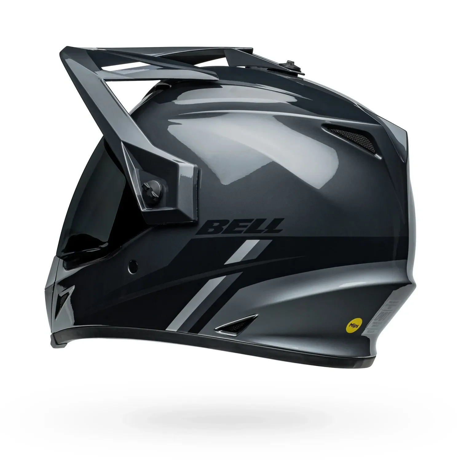 Bell MX-9 Adventure Mips Alpine Gloss Charcoal/Silver Helmet - Image 6