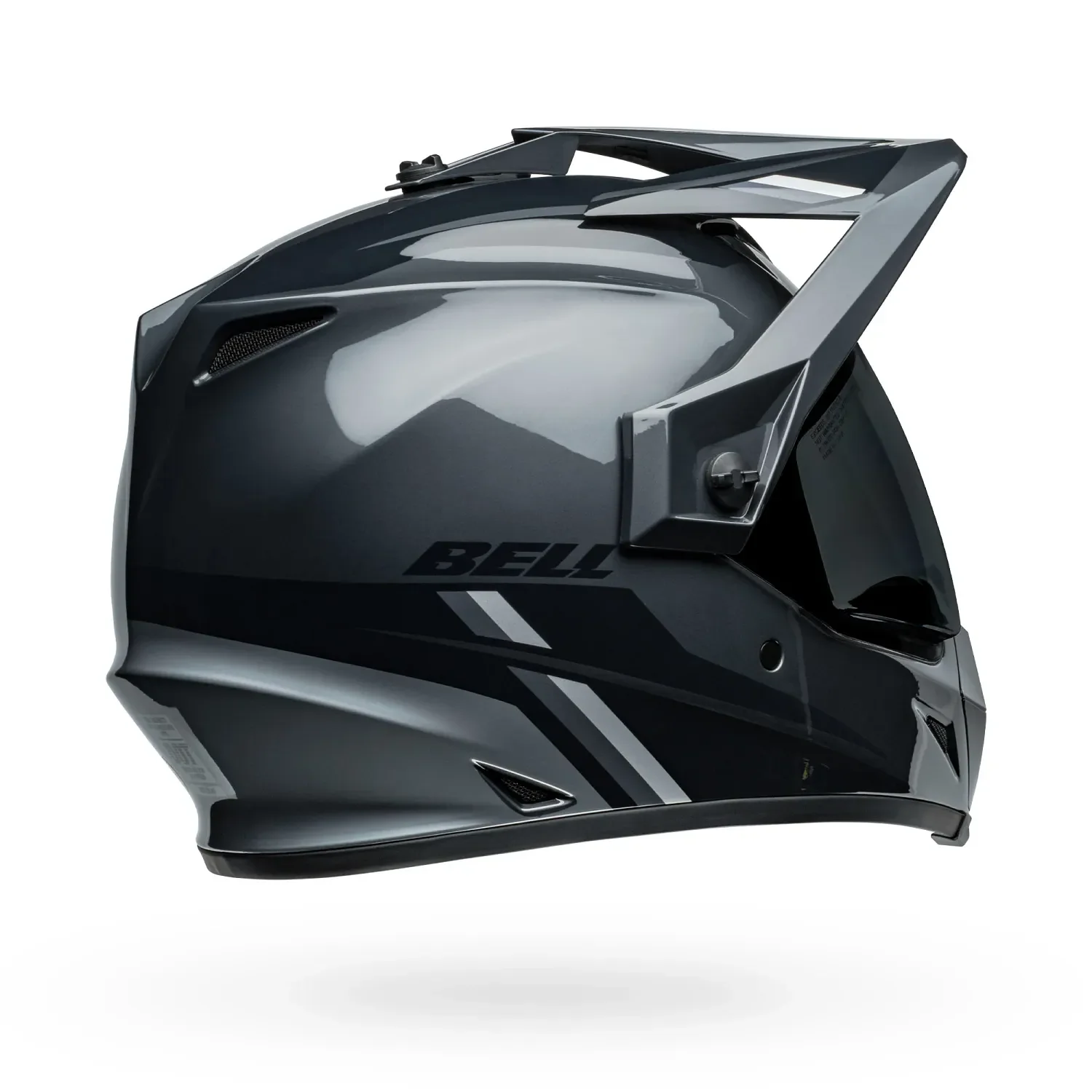 Bell MX-9 Adventure Mips Alpine Gloss Charcoal/Silver Helmet - Image 8
