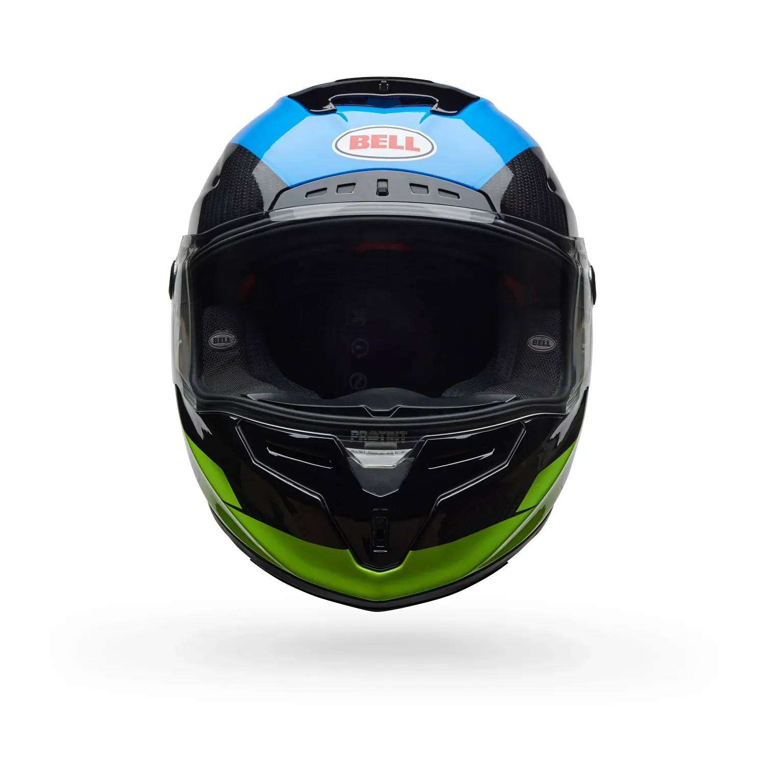Bell Race Star DLX Flex Corsa Gloss Blue/Green Helmet - Image 3