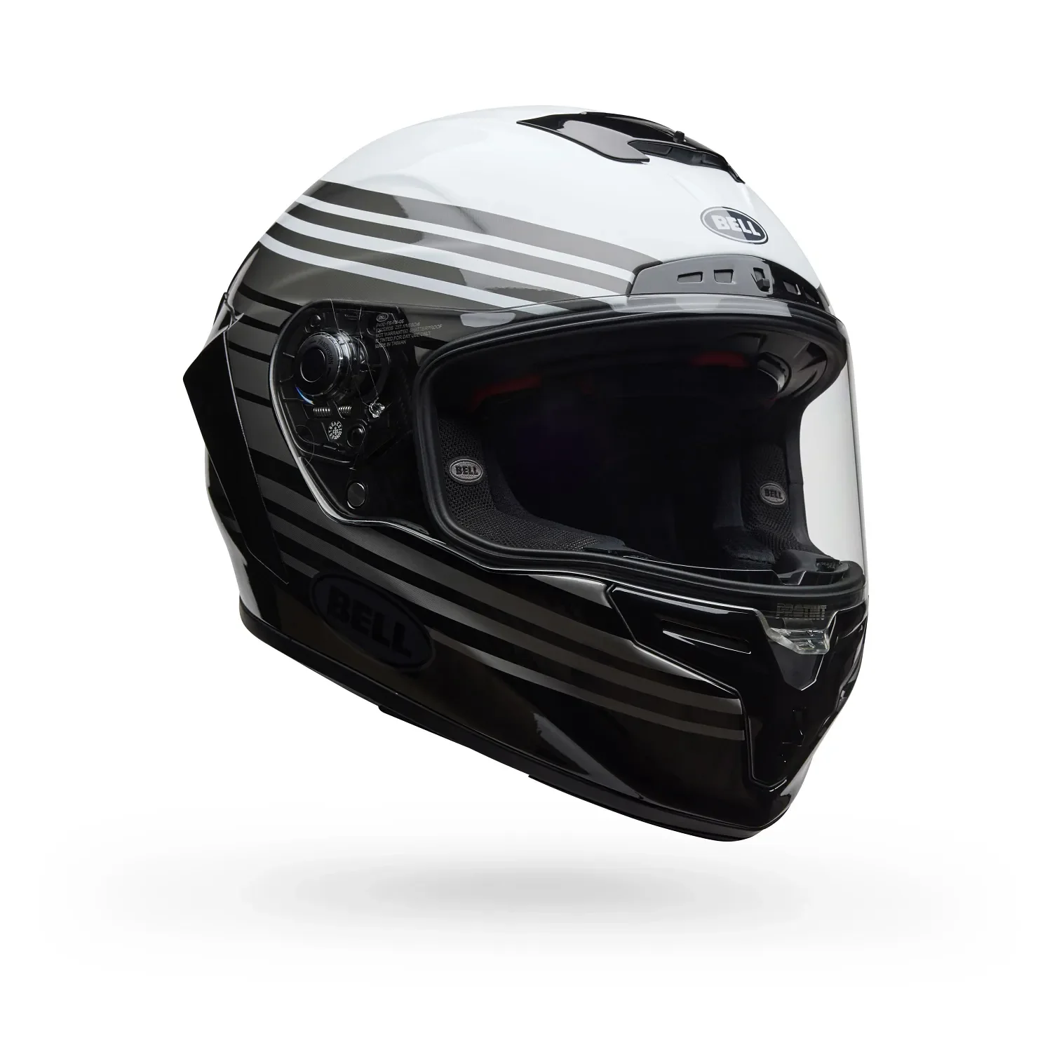 Bell Race Star DLX Flex Dash Gloss White/Black Helmet - Image 2