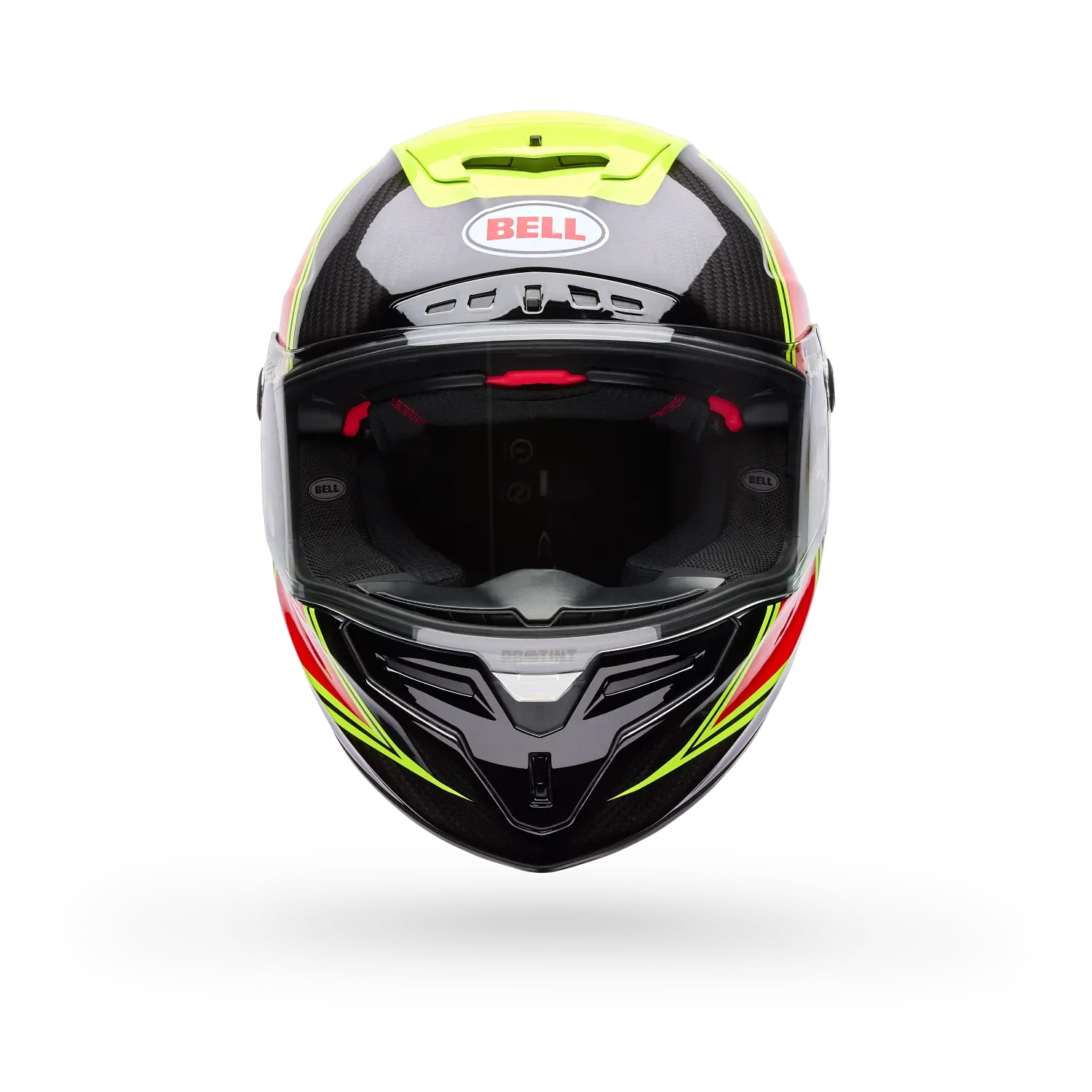 Bell Race Star DLX Flex Grid Gloss Yellow/Red Helmet - Image 3