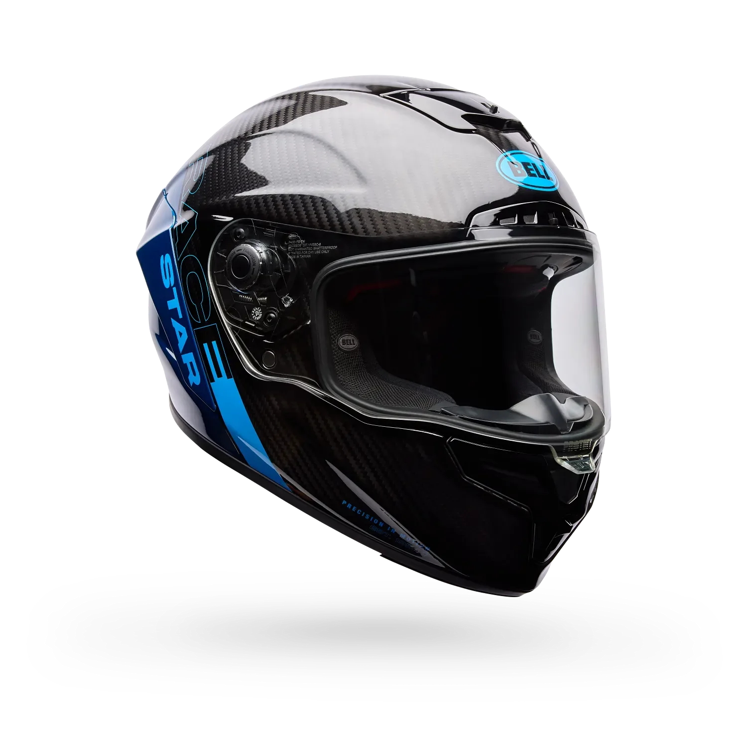 Bell Race Star DLX Flex Strike Gloss Blue Helmet - Image 2