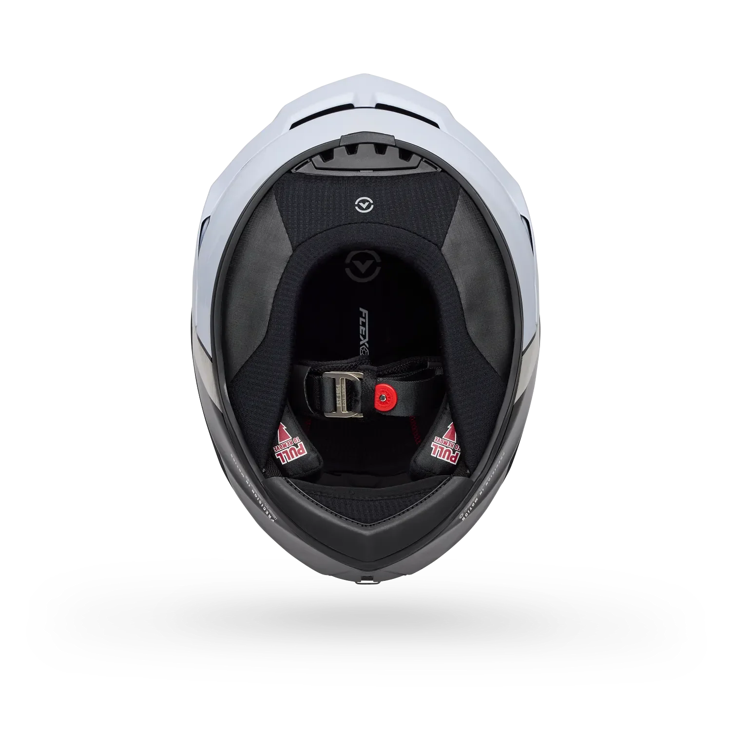 Bell Race Star DLX Flex Strike Gloss Silver/White Helmet - Image 5