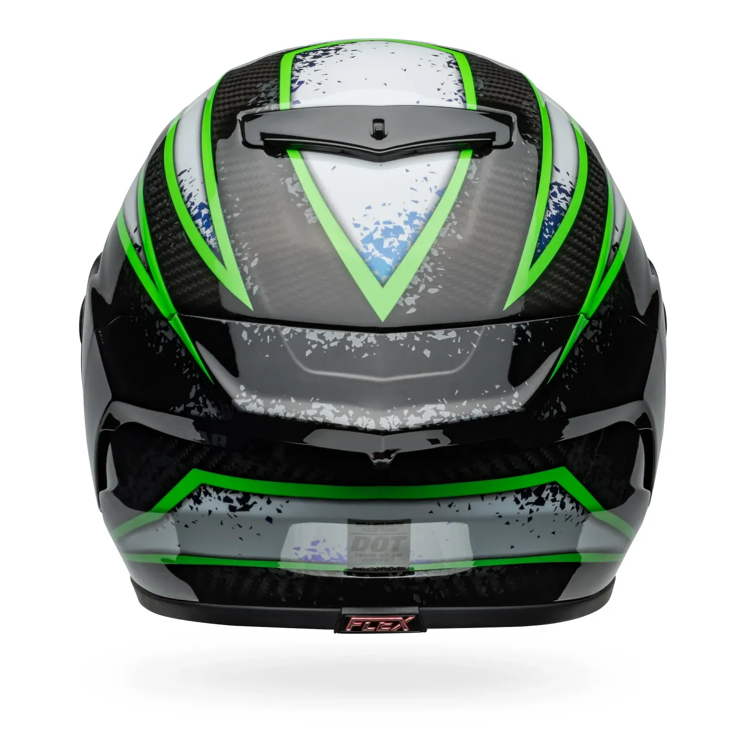 Bell Race Star DLX Flex Xenon Gloss Black/Kryptonite Helmet - Image 7