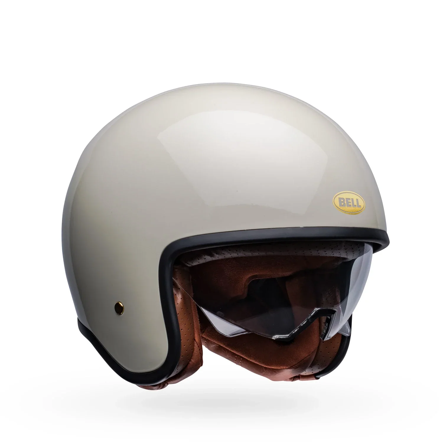 Bell TX-501 Gloss Vintage White Helmet - Image 10