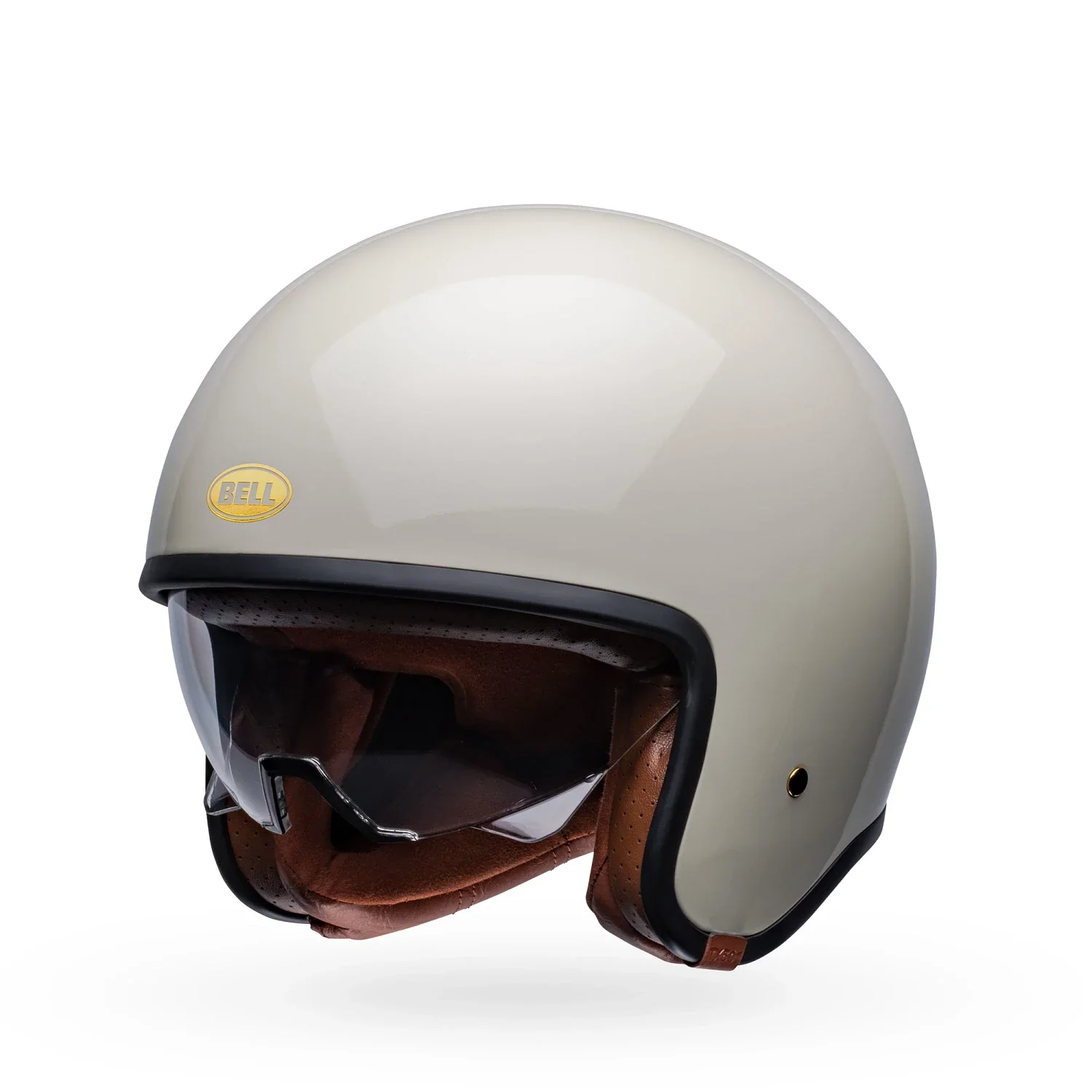 Bell TX-501 Gloss Vintage White Helmet - Image 12
