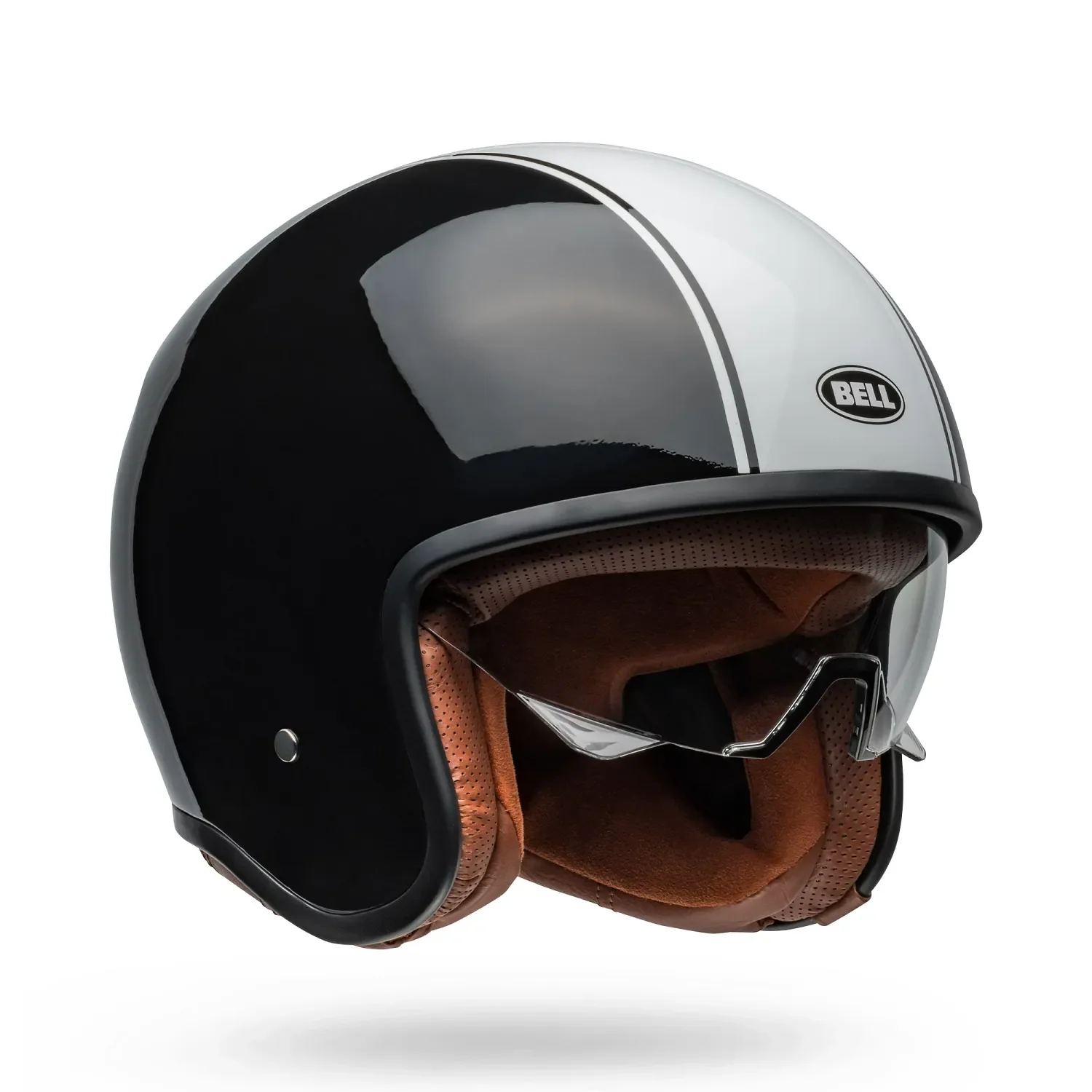 Bell TX-501 Rally Gloss Black/White Helmet - Image 2