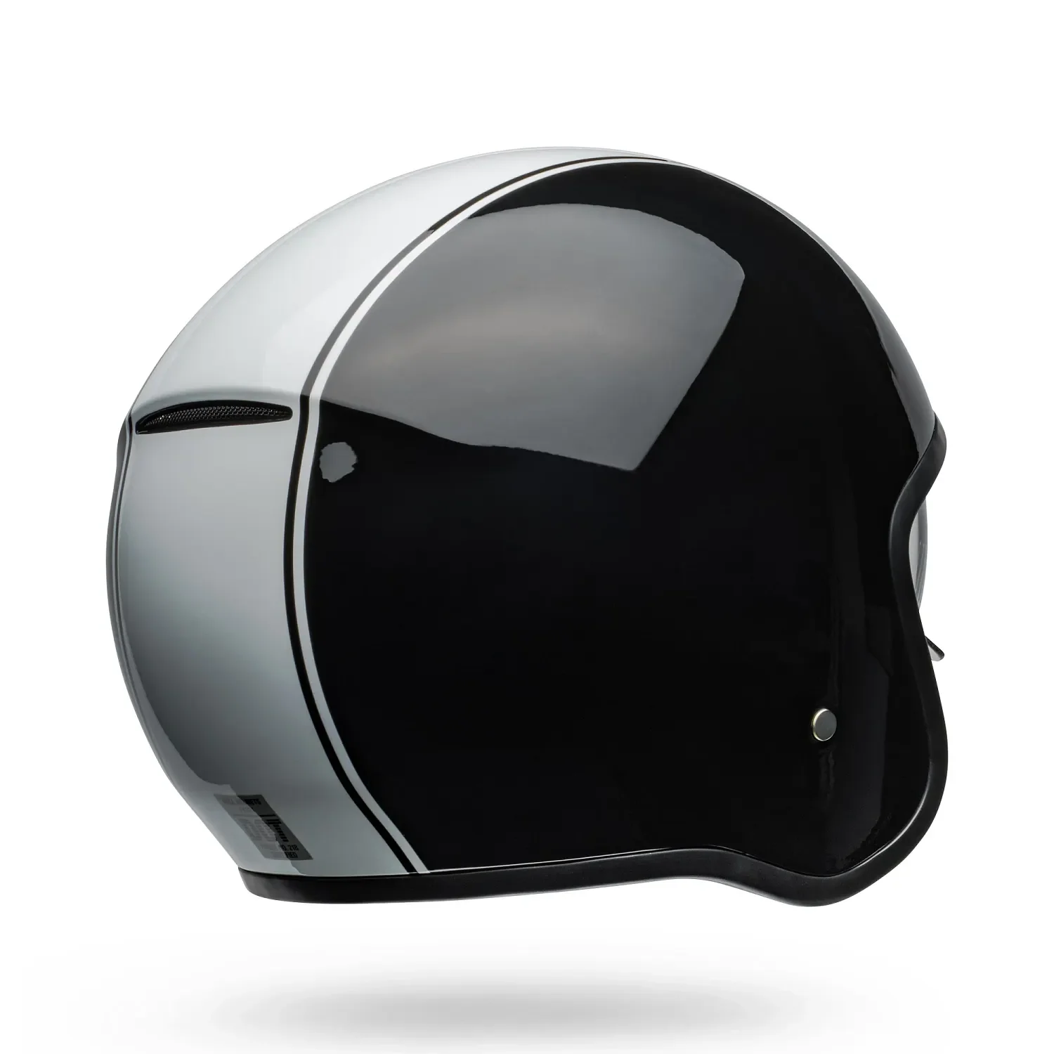 Bell TX-501 Rally Gloss Black/White Helmet - Image 8