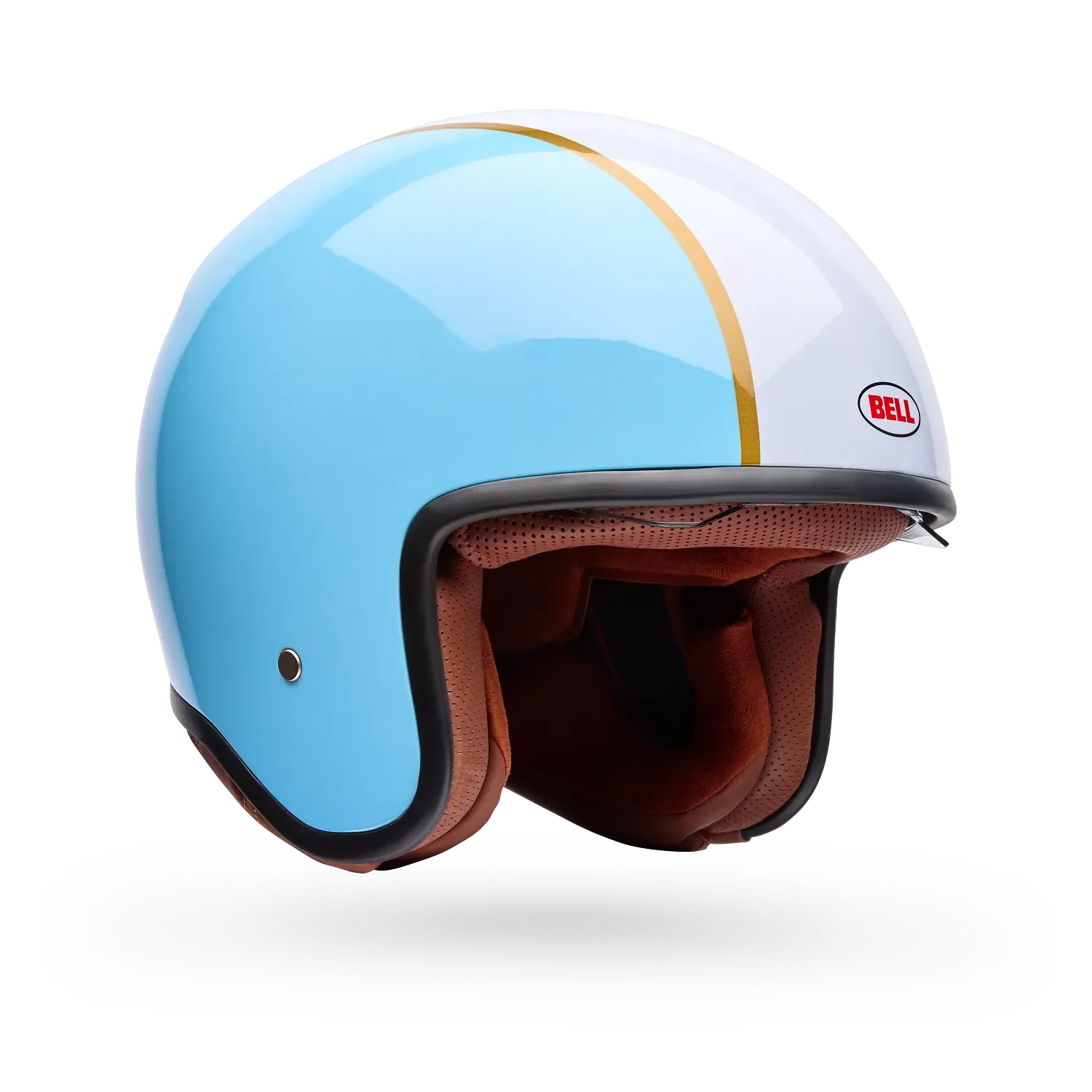 Bell TX-501 Rally Gloss Blue/White Helmet - Image 2