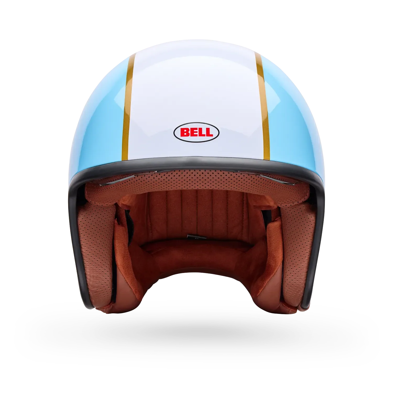 Bell TX-501 Rally Gloss Blue/White Helmet - Image 3
