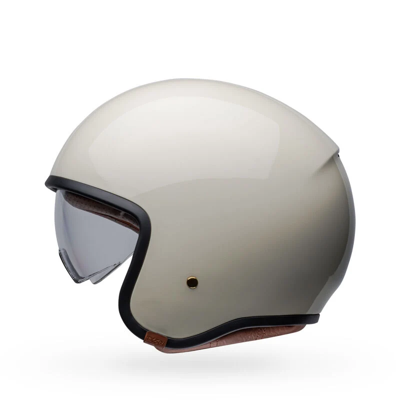Bell TX-501 Gloss Vintage White Helmet - Image 13