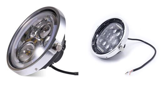 Billet Universal 5 3/4" Headlight Mount Ring (Ring Only) Chrome use on Most Harleys and Metric Models Custom Use - Image 2