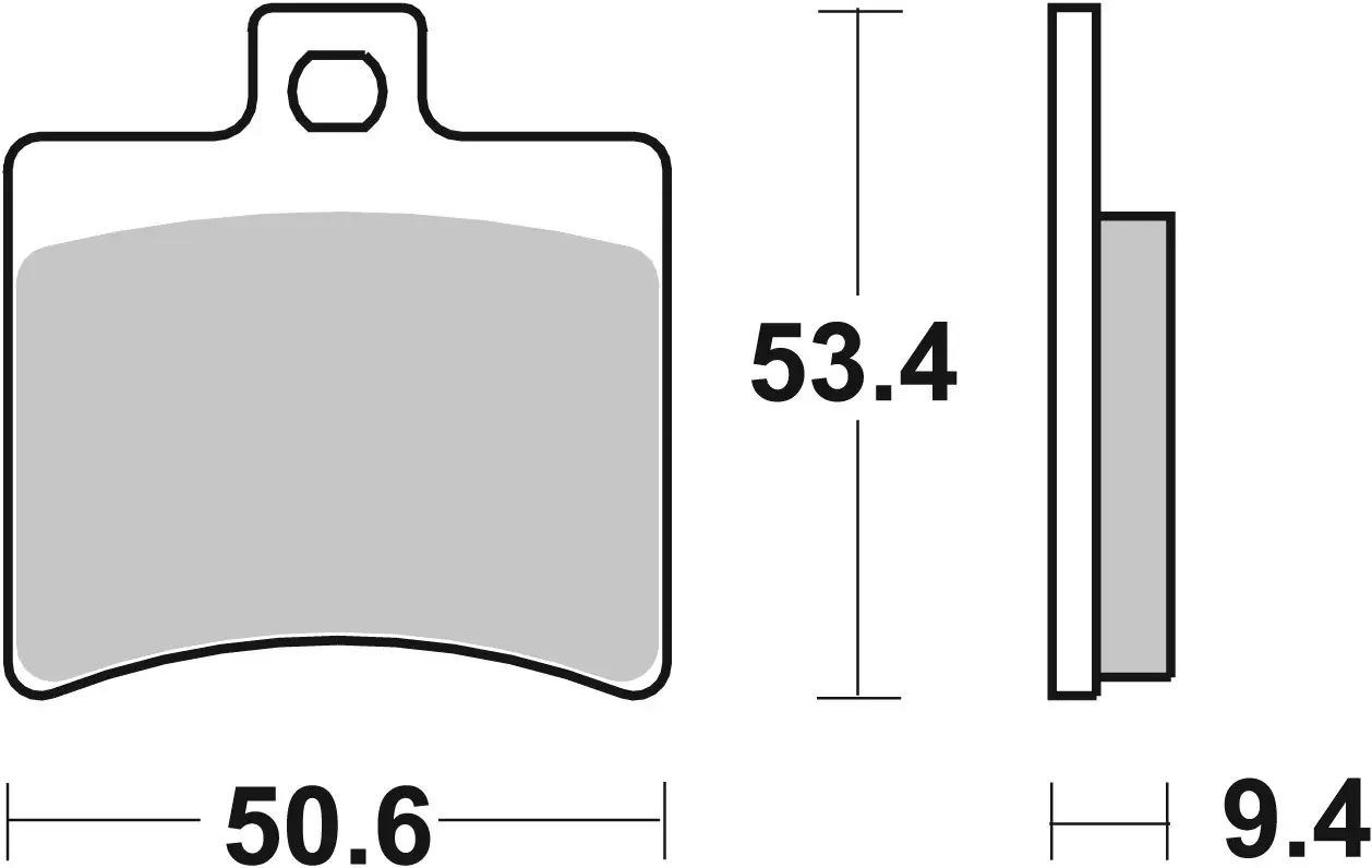 Brembo B-07020XS Scooter (XS) Sintered Rear Brake Pad (07020.XS) - Image 3