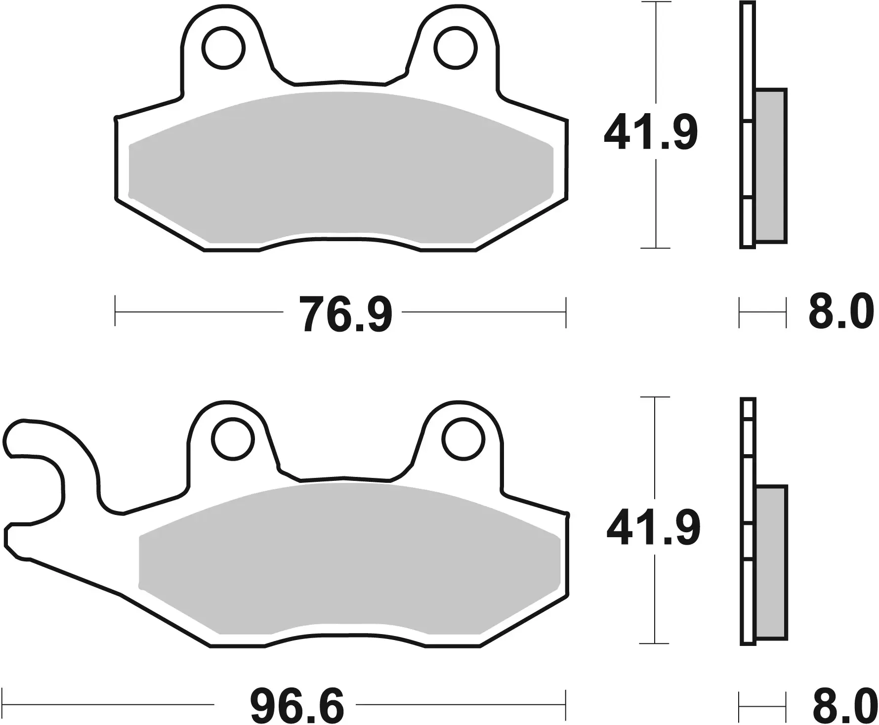 Brembo B-07YA21LA Road (LA) Sintered Front Brake Pad (07YA21.LA) - Image 3
