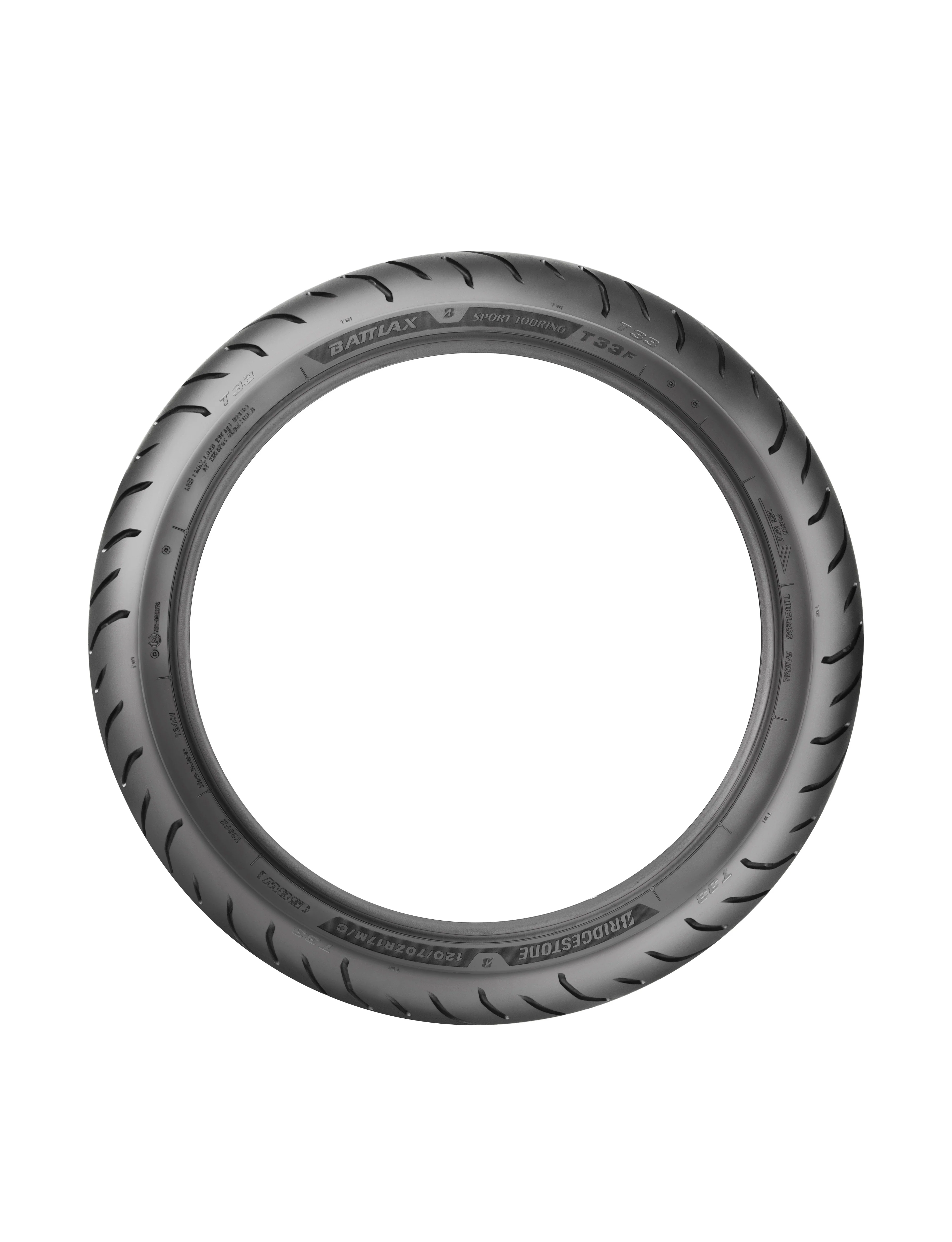 Bridgestone Battlax Sport Touring T33 Front Tyre 120/70 VR-19 M/C 60V Tubeless - Image 3