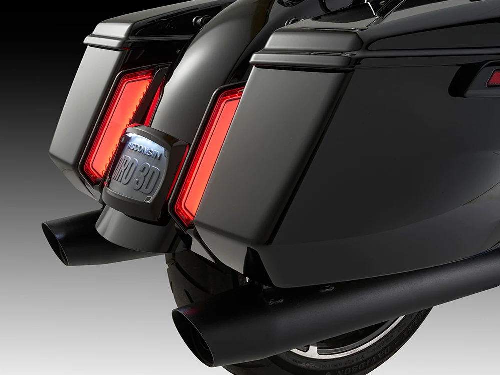 Ciro3D CIR-42051 LED Fascia Filler Panel Lights w/Red Run & Brake w/Amber Turn & Black Housing for Harley-Davidson CVO Touring 23-Up/Street Glide/Road Glide/Touring 24-Up Models - Image 3