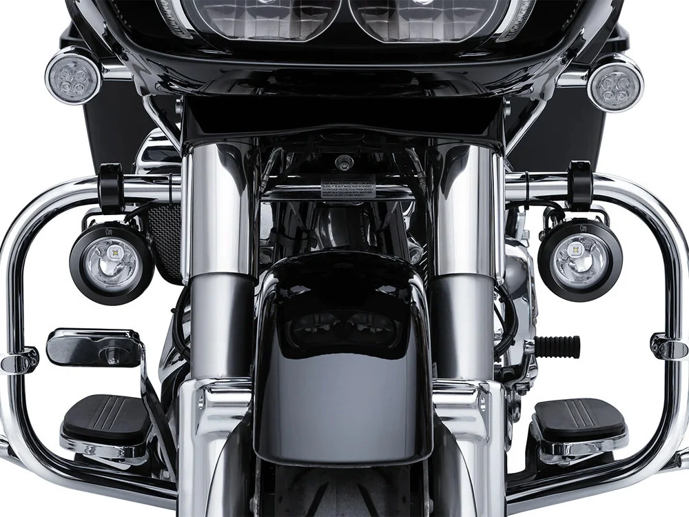 Ciro3D CIR-45019 TAC-10 Light Cannons Passing Lamp Kit Black & Engine Guard Mounted Driving Lights for 1-1/4" Engine Guard Tubing Bar Mounts - Image 5