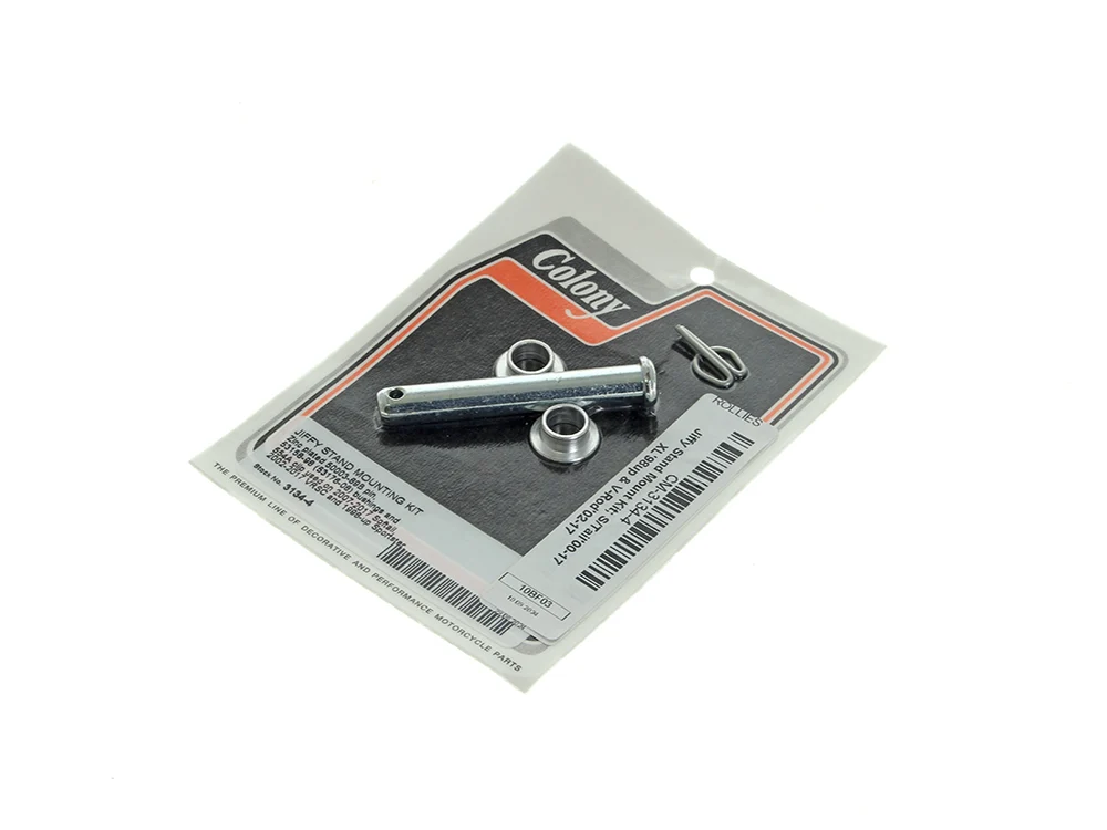 Colony Machine CM-3134-4 Jiffy Stand Mount Kit for Softail 00-17/Sportster 98-21/V-Rod 02-17