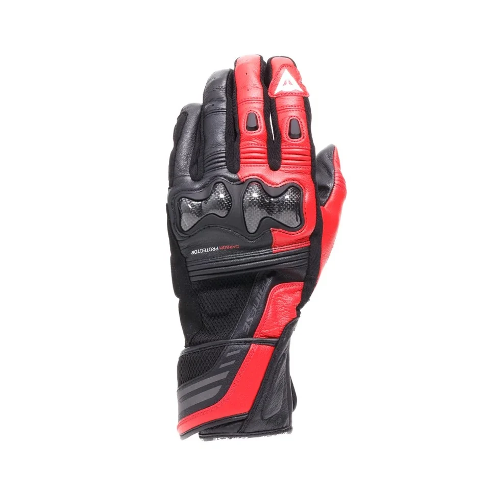 Dainese Reacto Carbon Long Black/Lava Red Gloves - Image 2