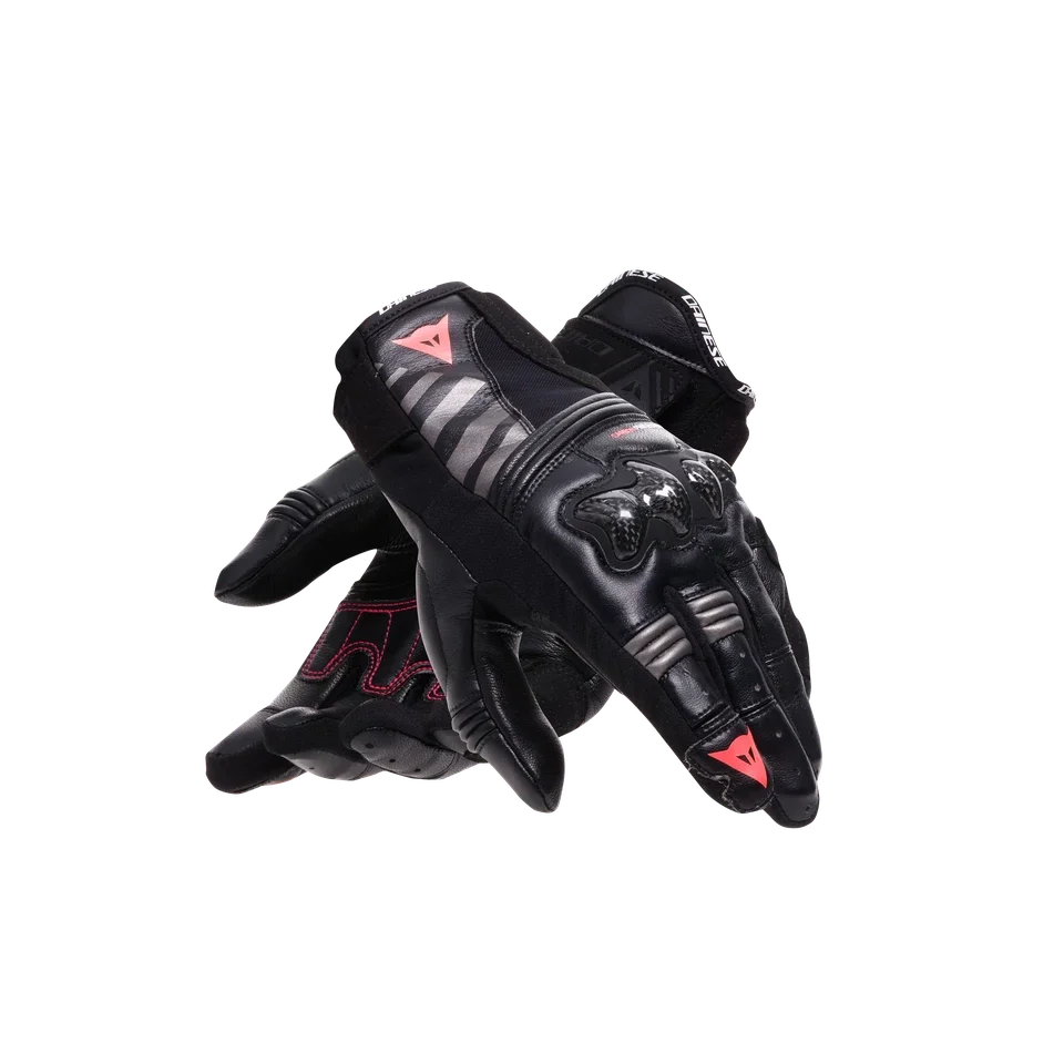 Dainese Reacto Carbon Short Black/Fluro Pink Womens Gloves