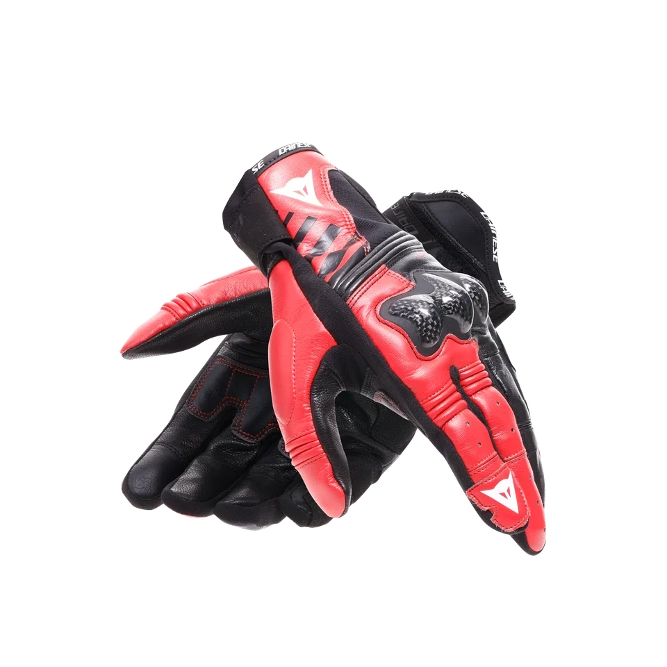 Dainese Reacto Carbon Short Black/Lava Red Gloves