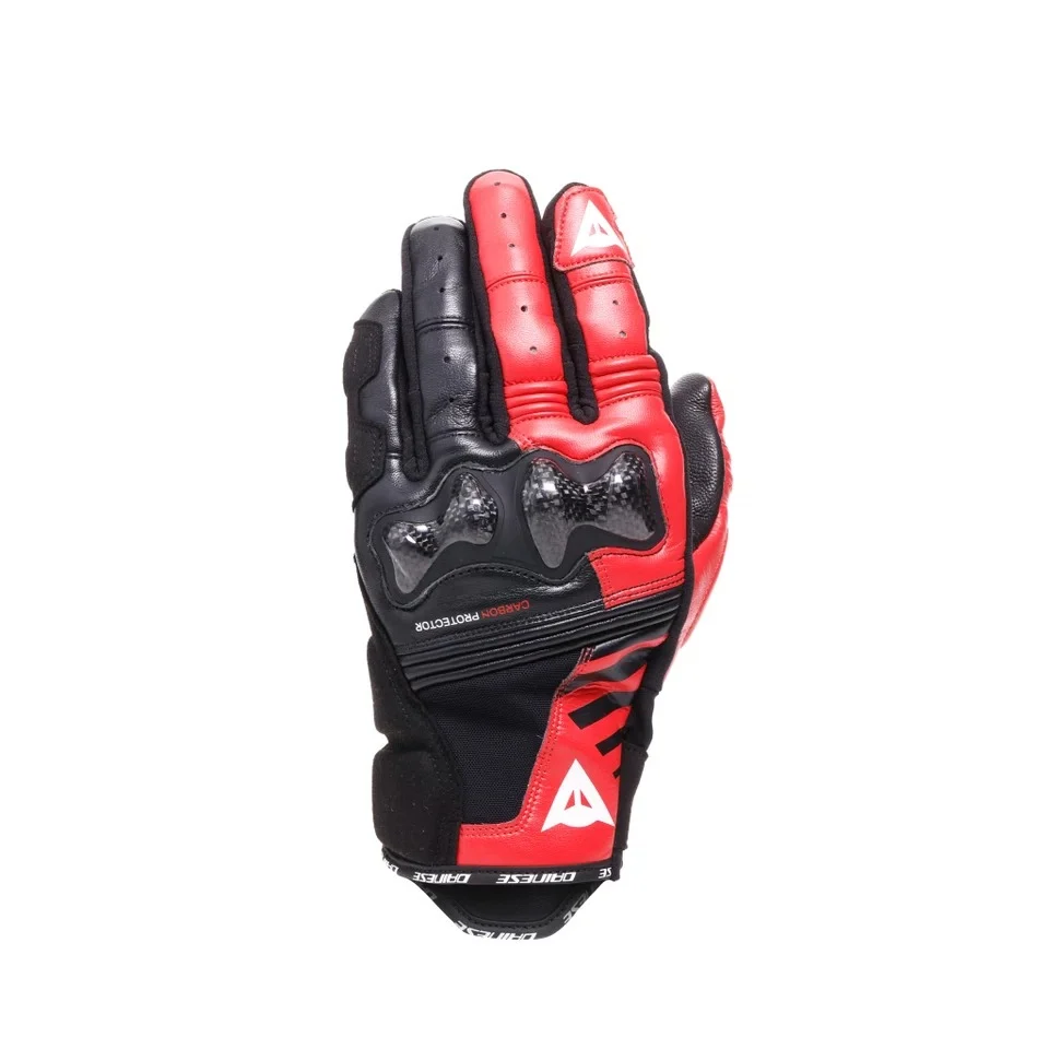 Dainese Reacto Carbon Short Black/Lava Red Gloves - Image 2