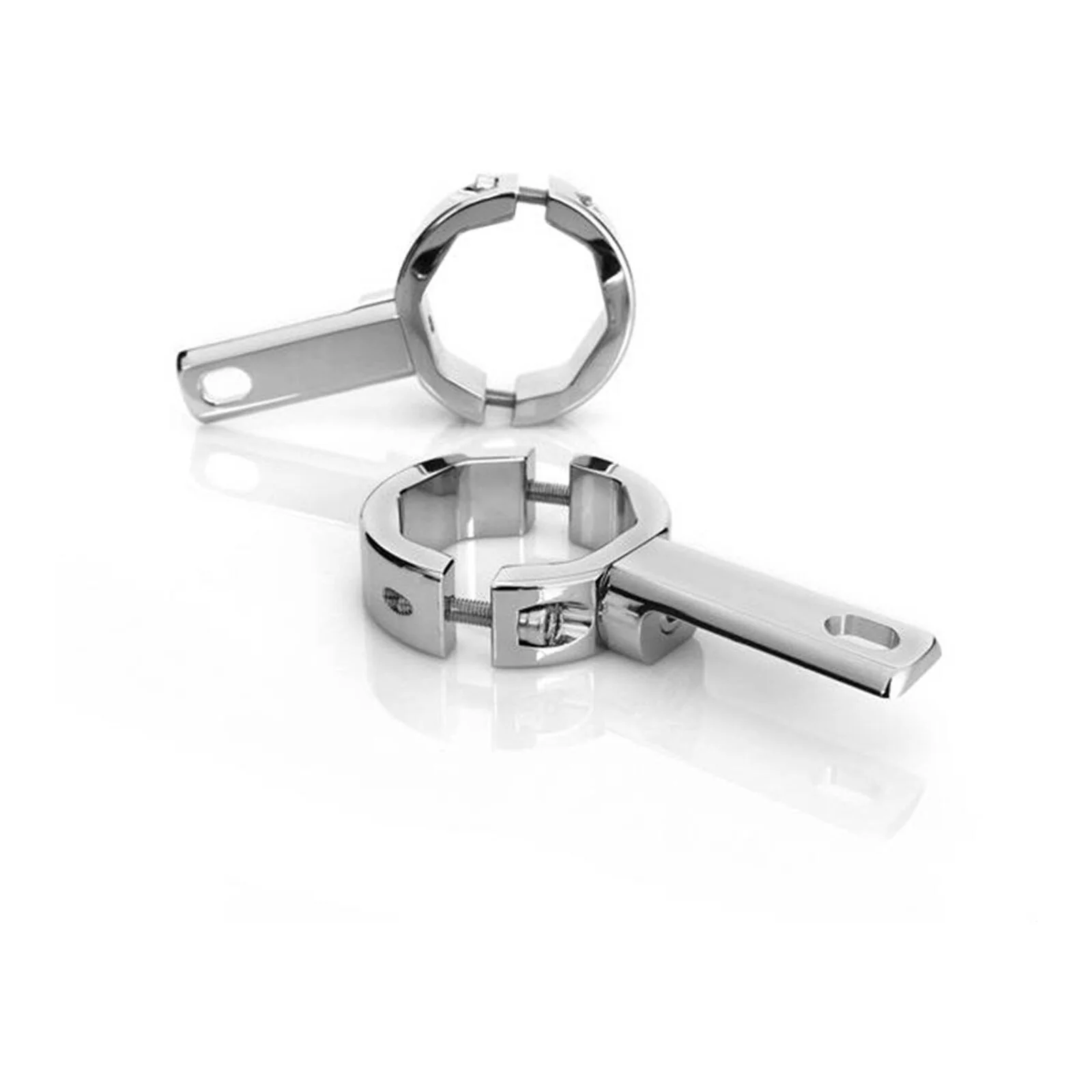 Denali Driving Light Mount for Articulating Bar Clamp 39-49mm Chrome - Image 2