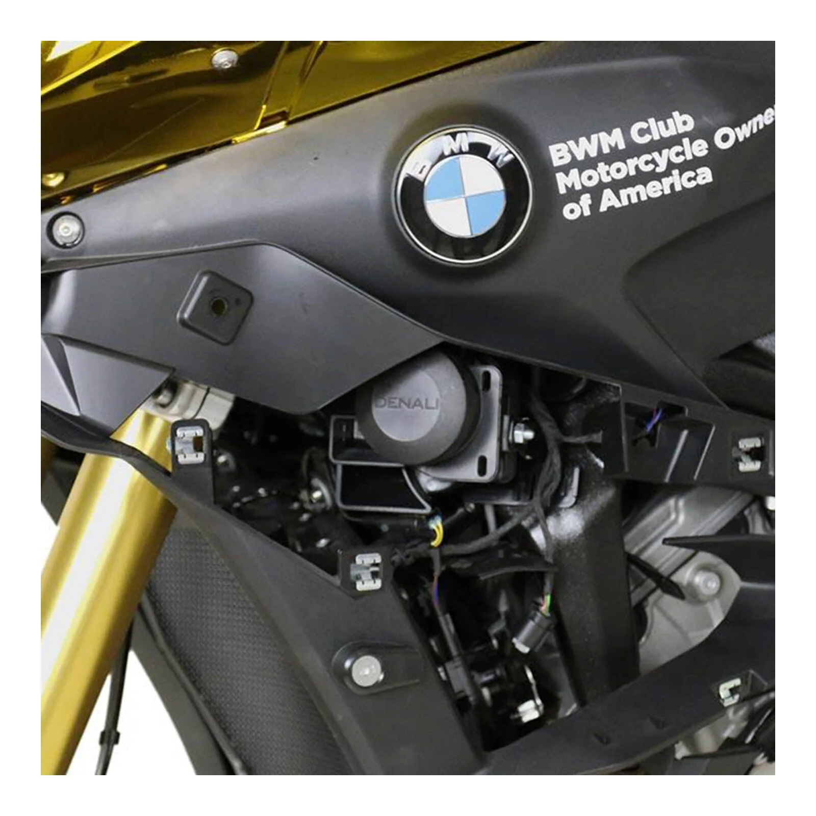 Denali Horn Mount for BMW S1000XR 16-21 w/SoundBomb Split Dual-Tone Air Horn - Image 2