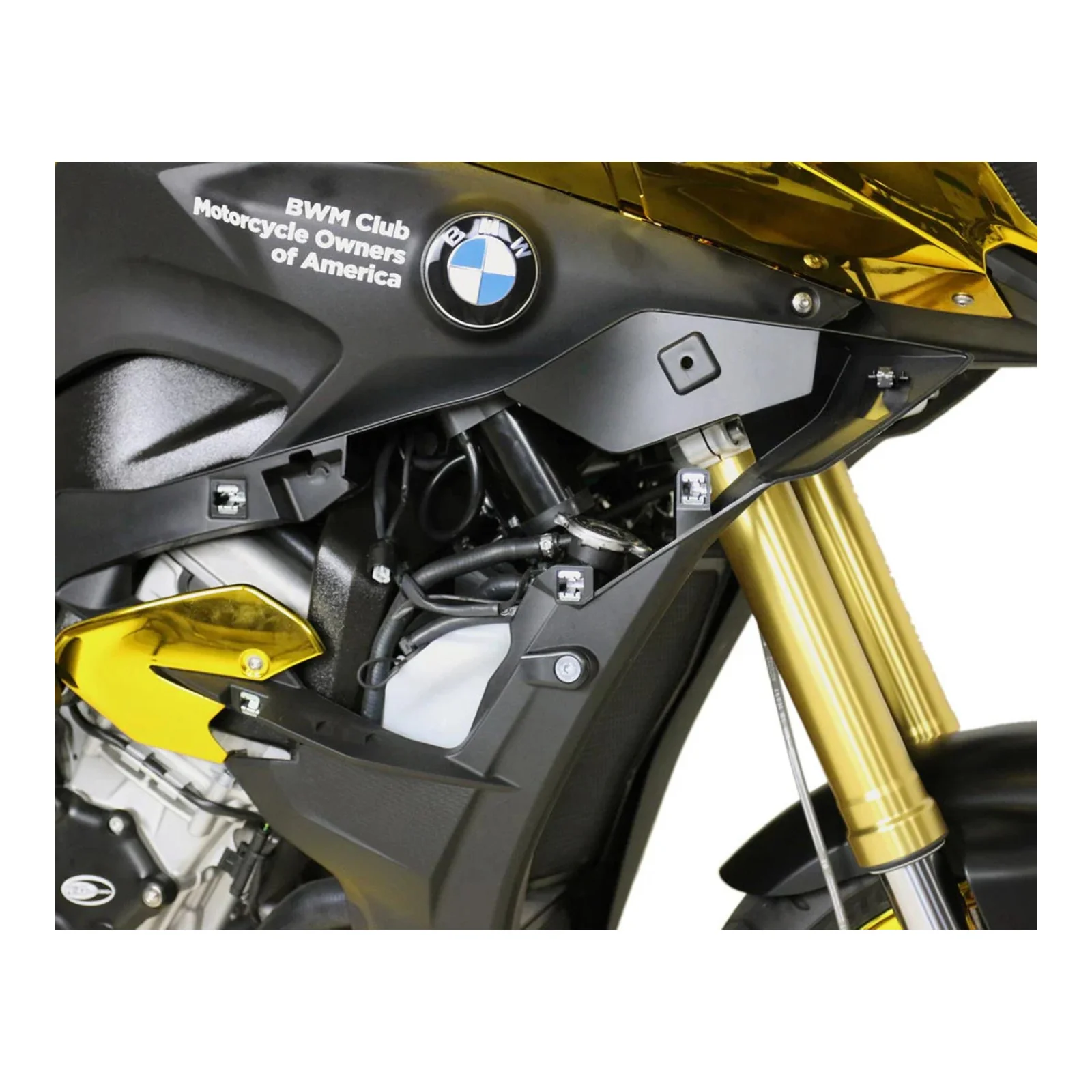 Denali Horn Mount for BMW S1000XR 16-21 w/SoundBomb Split Dual-Tone Air Horn - Image 3
