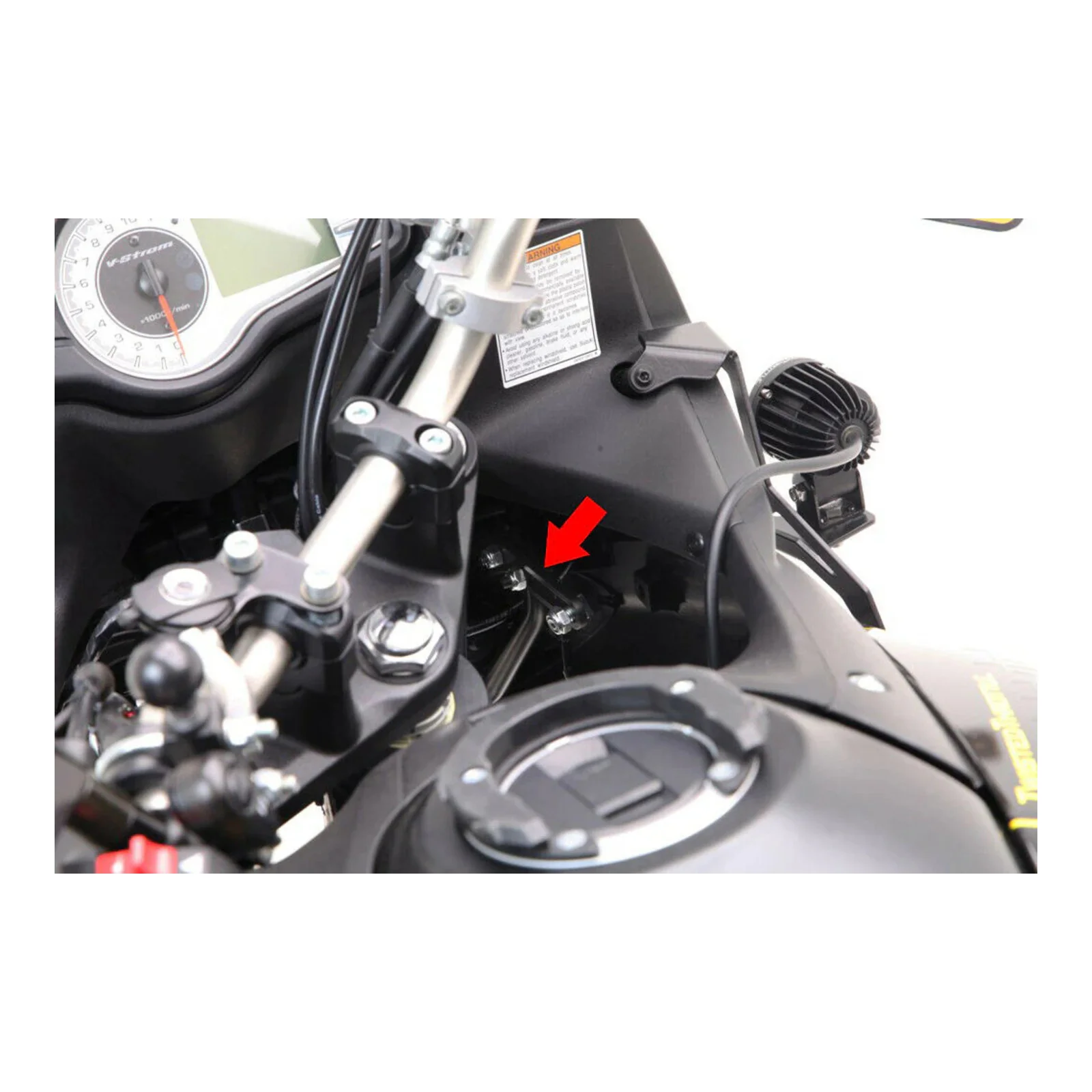 Denali Horn Mount for Suzuki V-Strom DL650 04-20/V-Strom DL650 Adventure 04-17/V-Strom DL1000 02-13 w/SoundBomb Original Dual-Tone Air Horn - Image 4