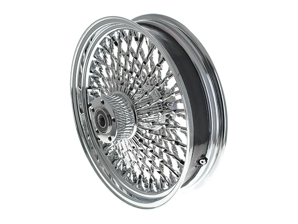 DNA Specialty DNA-CA18362342A 18" x 3.5" Cali Fat Spoke Rear Wheel Chrome for Softail 11-Up - Image 2