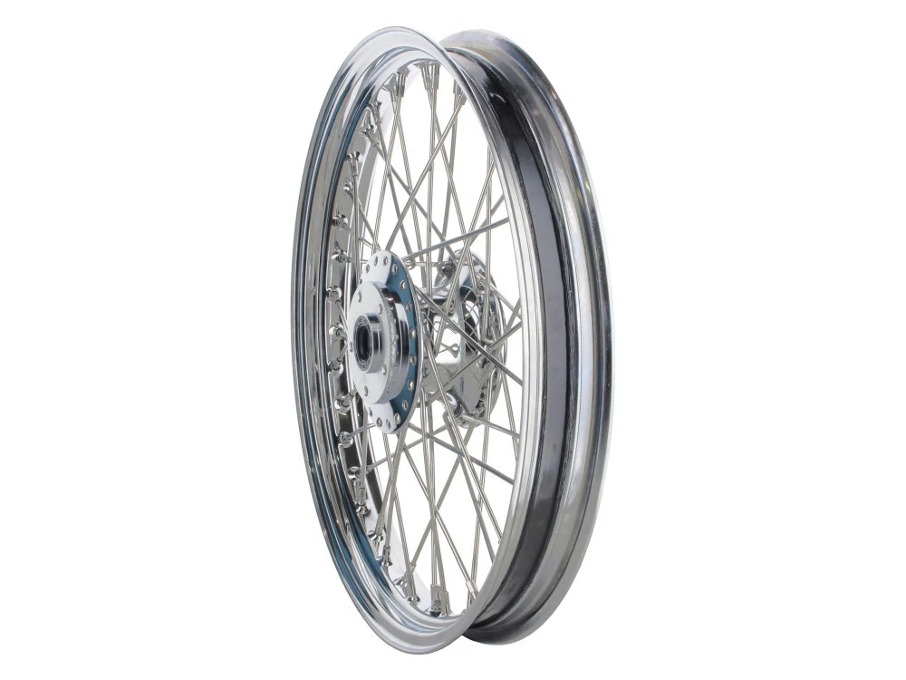 DNA Specialty DNA-M19211034 19" x 2.15" 40 Spoke Cross Laced Front Wheel Chrome for Narrow Glide Dyna 91-99/FXR 84-94/Sportster 84-99 - Image 2
