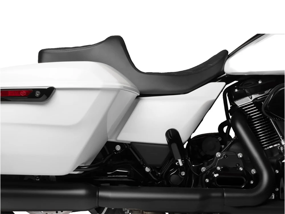 Drag Specialties DS-0801-1918 Predator 3 Dual Seat w/Black Double Diamond Lattice Stitch for Harley-Davidson CVO Touring 23-Up/Street Glide/Road Glide 24-Up/Touring 25-Up - Image 4