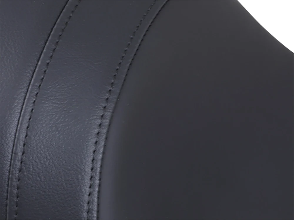 Drag Specialties DS-0802-0401 Predator Dual Seat Smooth Solar Leather Black for Harley-Davidson Softail 84-99 - Image 2
