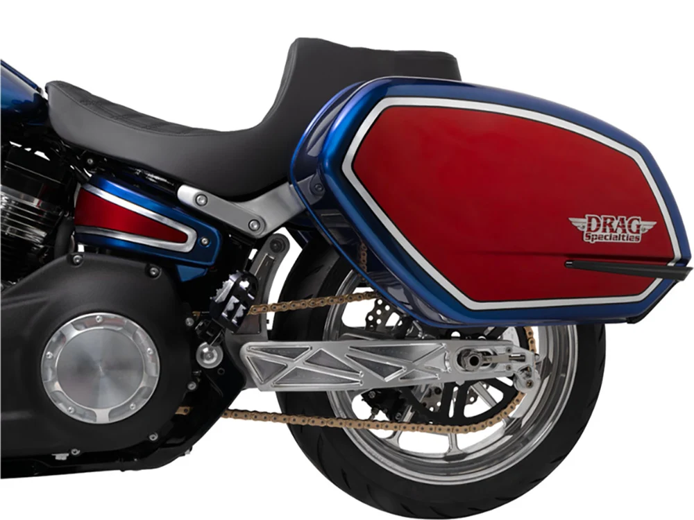 Drag Specialties DS-0802-1491 Predator 3 Dual Seat w/Black Double Diamond Lattice Stitch for Harley-Davidson Sport Glide/Low Rider 18-Up/Low Rider S 20-Up/Low Rider ST 22-Up - Image 3