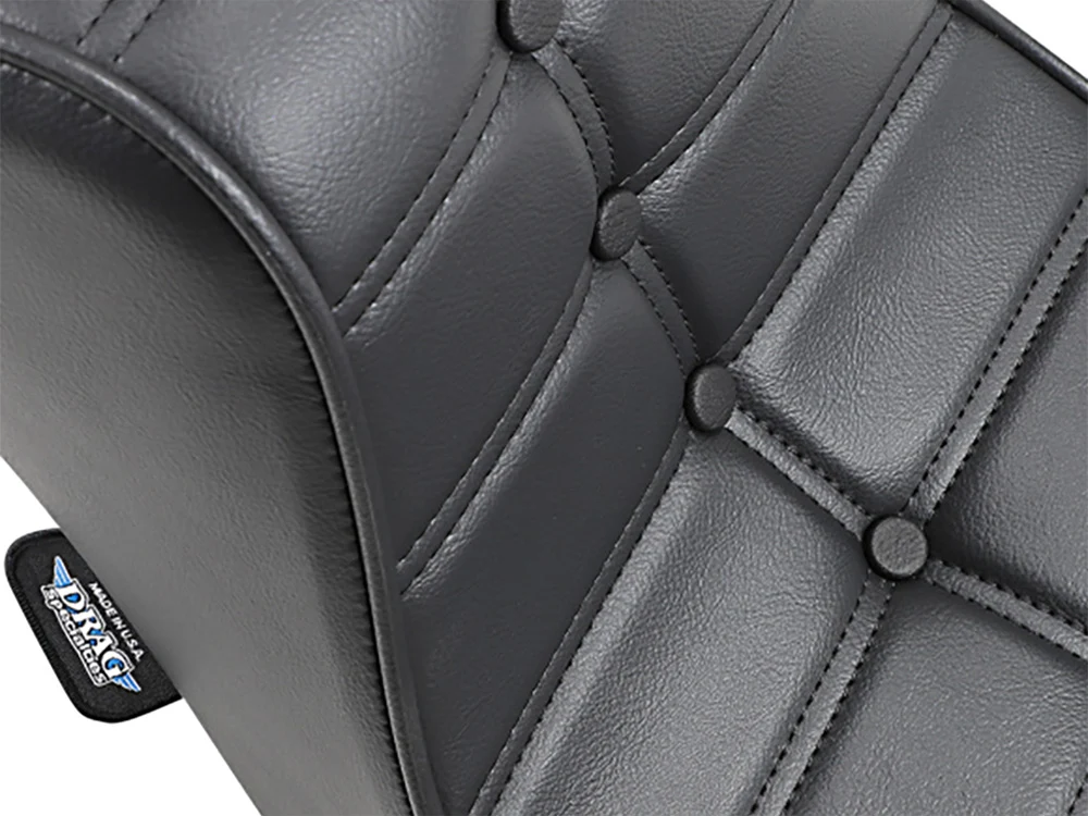Drag Specialties DS-0805-0093 Mini King & Queen Dual Seat for Harley-Davidson Big Twin 64-84 - Image 2