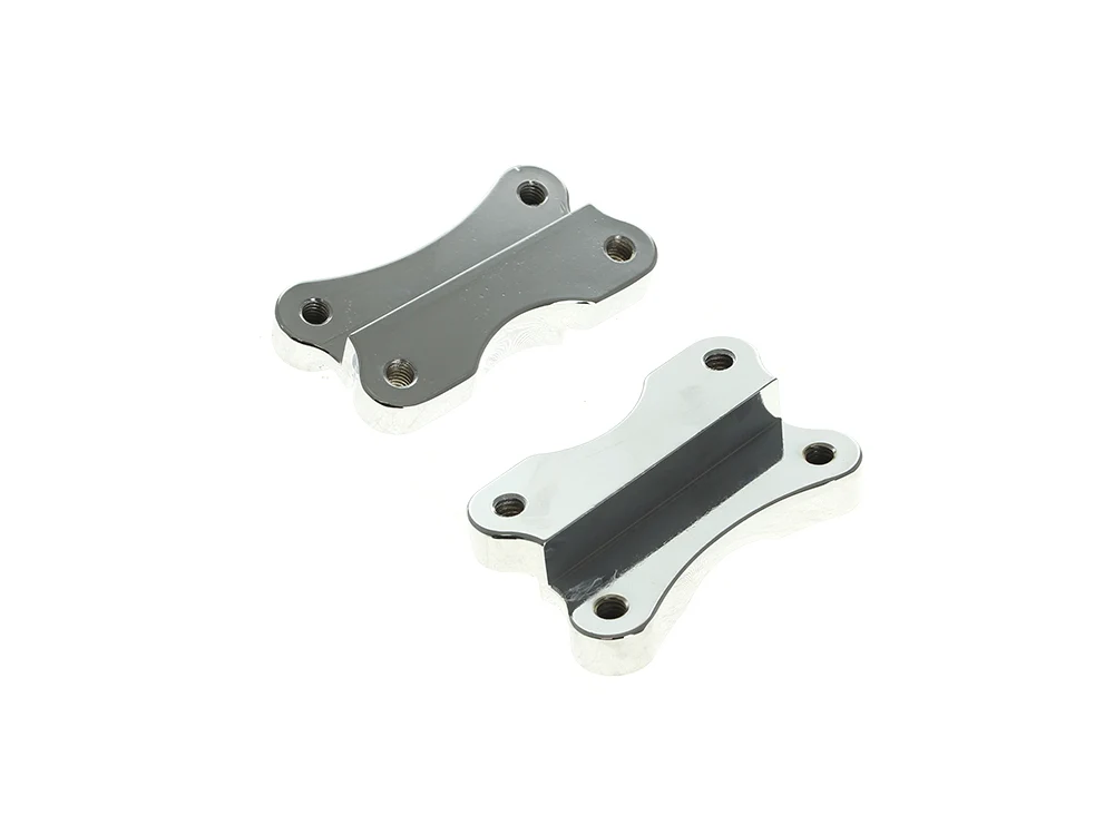Drag Specialties DS-1410-0066 Fender Spacer Kit Chrome for Harley-Davidson FL Softail 86-17 w/21" Wheel & OEM Fender - Image 2